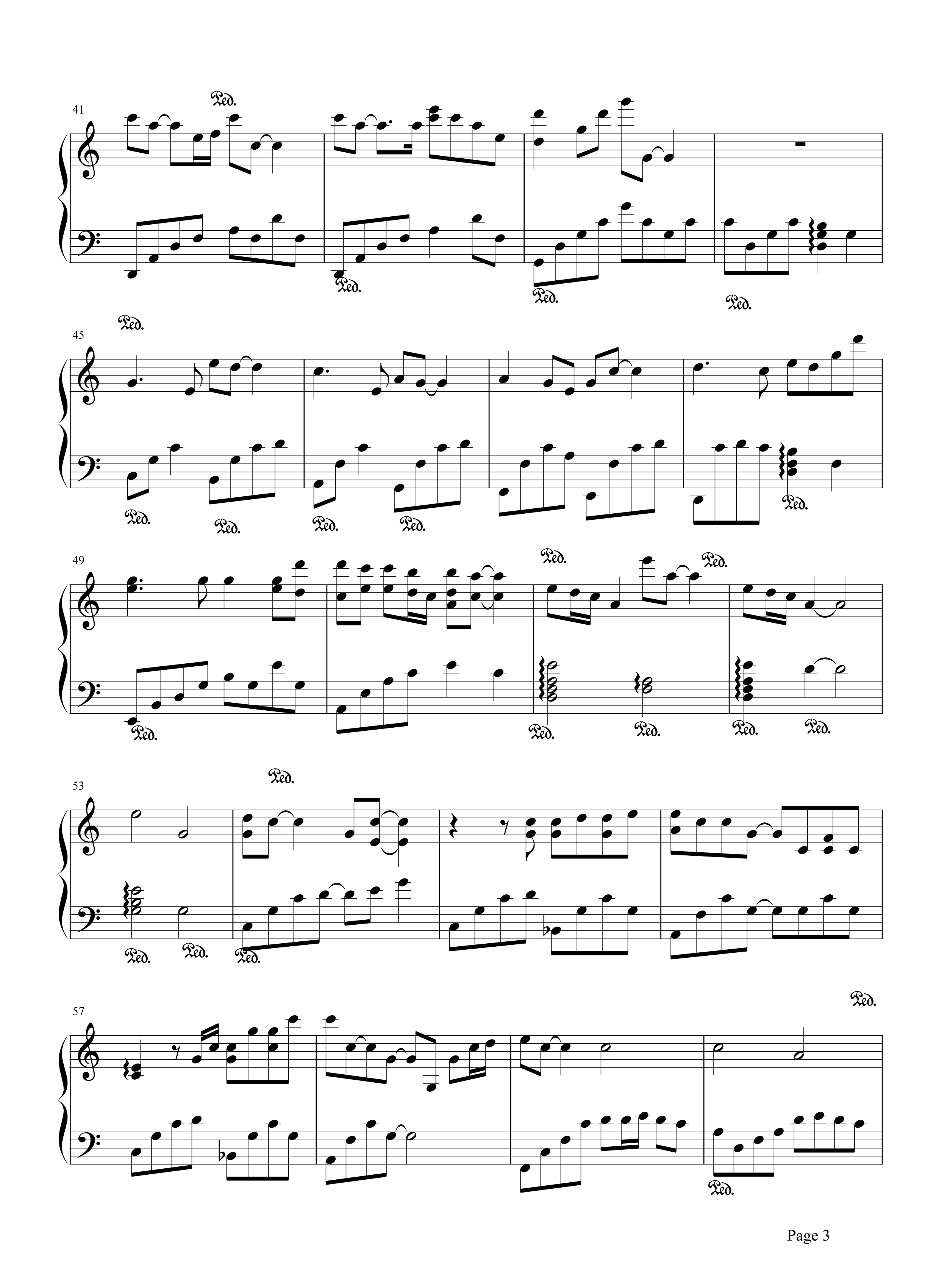 爱情钢琴谱 莫文蔚-有一个简单的问题 什么是爱情3