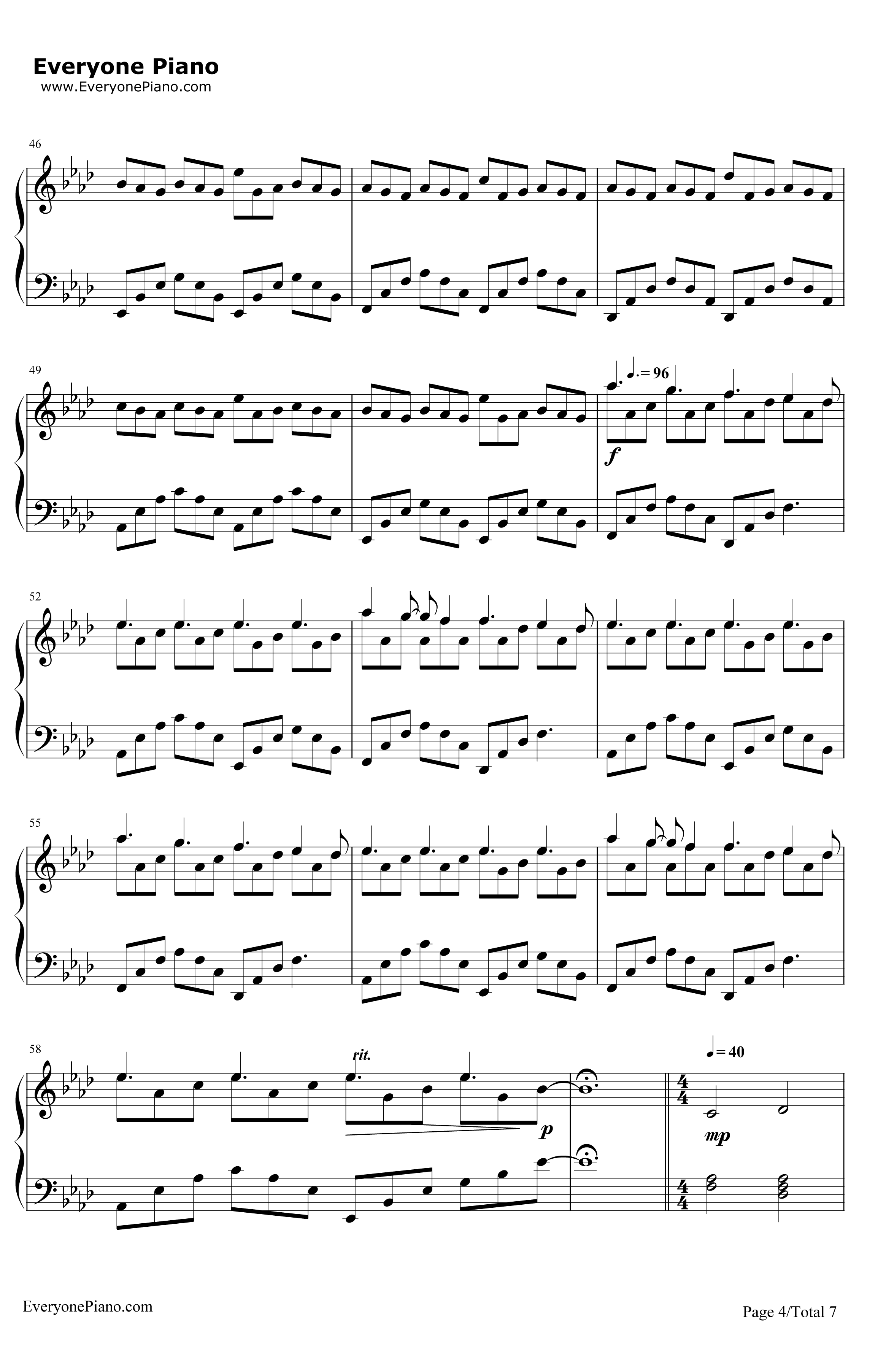NuvoleBianche钢琴谱-LudovicoEinaudi4