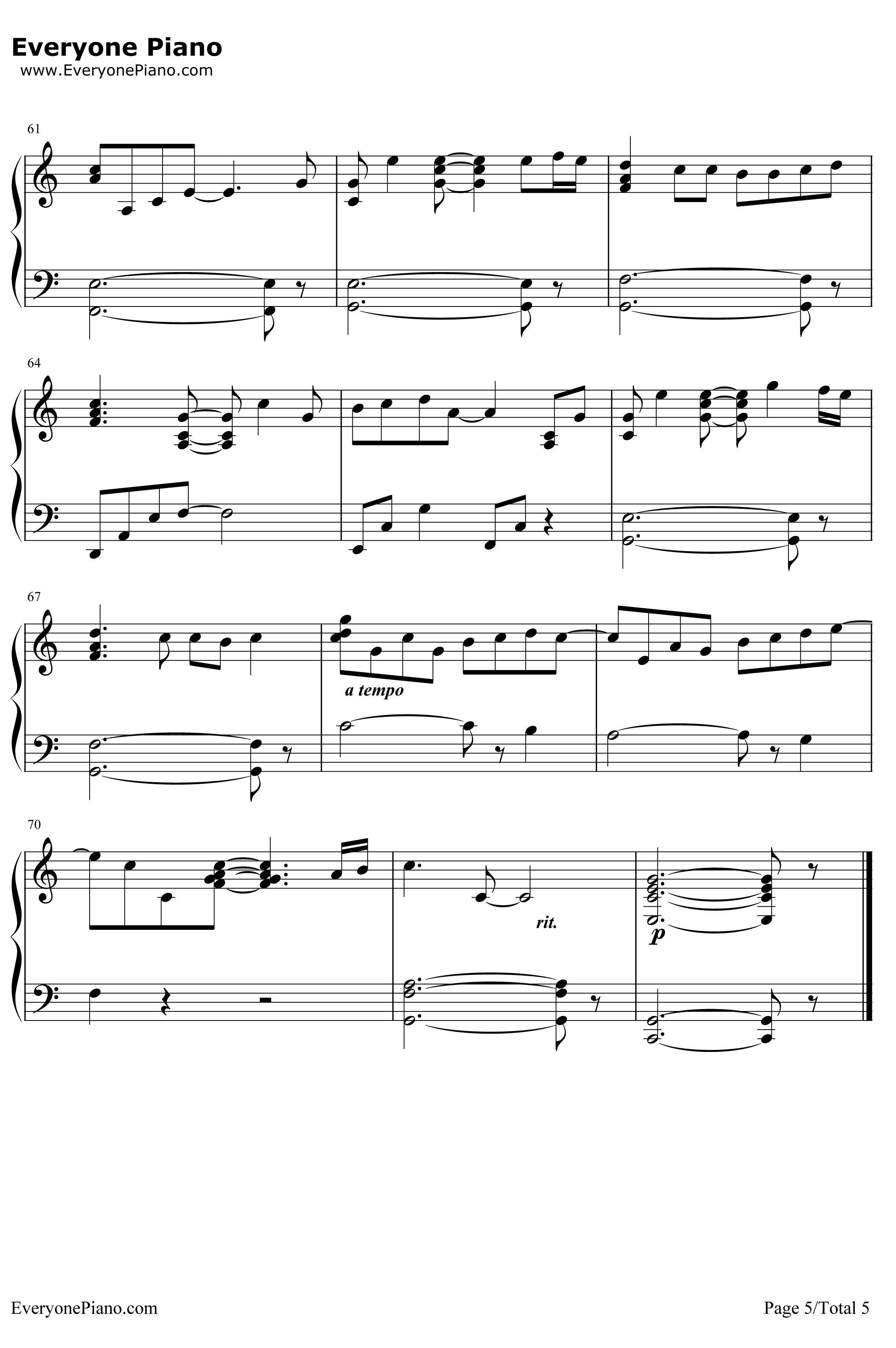 Valentine钢琴谱-JimBrickmanMartinaMcBride-JimBrickman和MartinaMcBride5