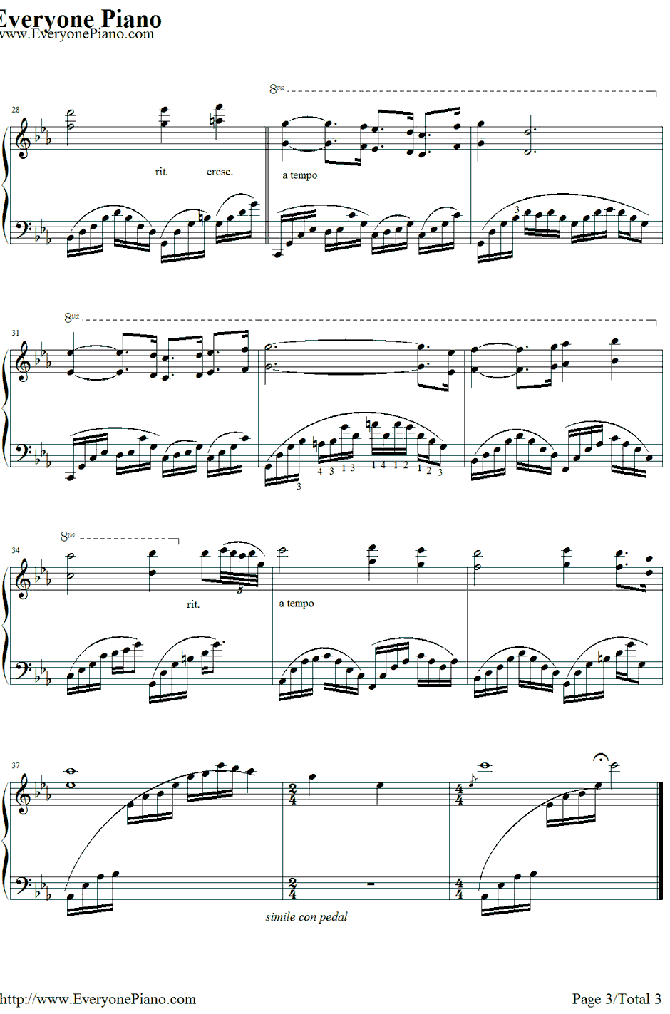 One Man's Dream钢琴谱-雅尼（Yanni）3