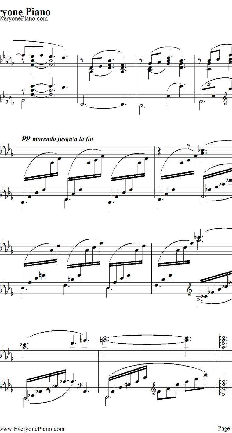Clair de lune钢琴谱-德彪西（Debussy）6