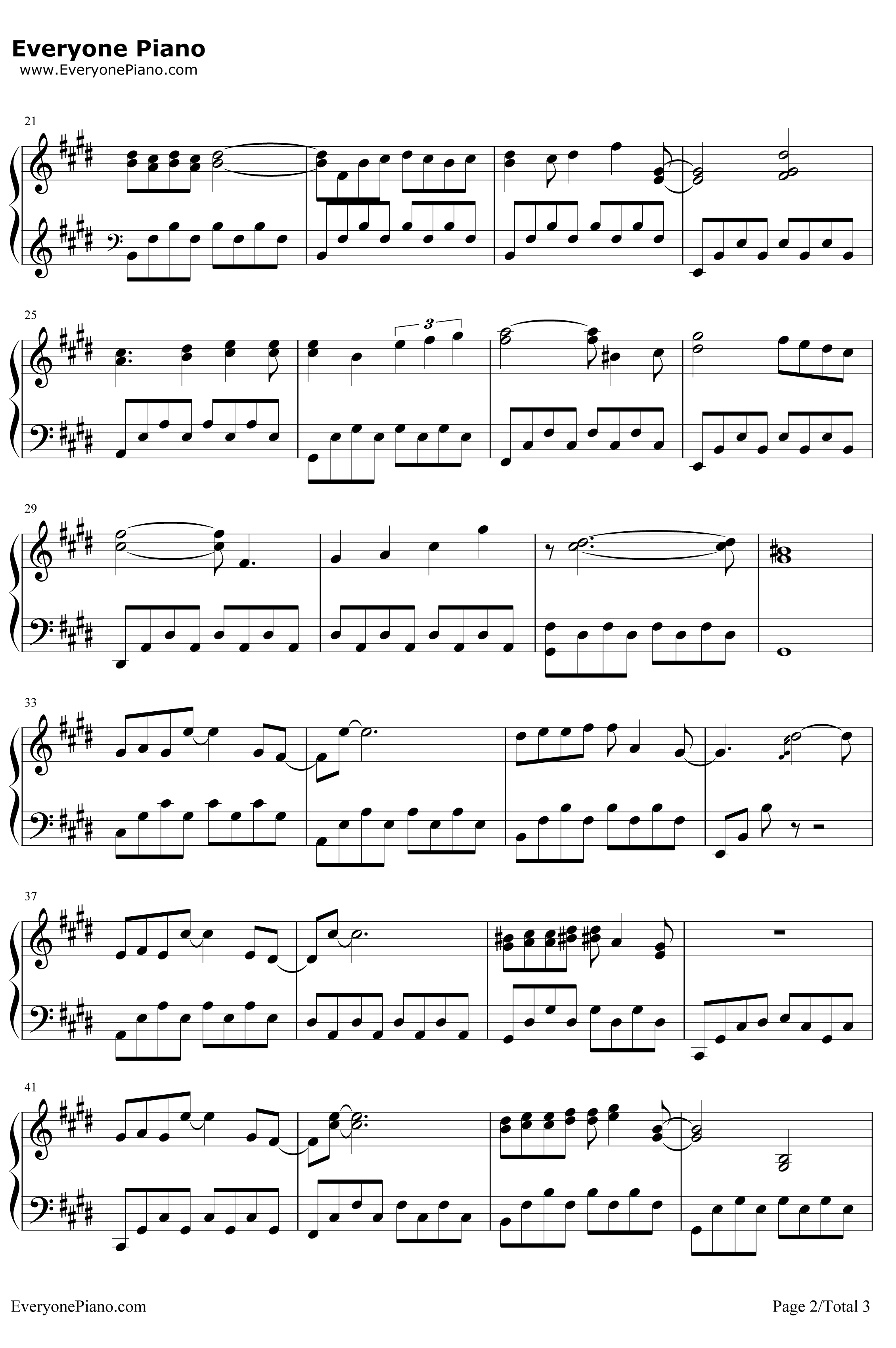 悲伤的天使钢琴谱-伊戈尔·克鲁多伊2