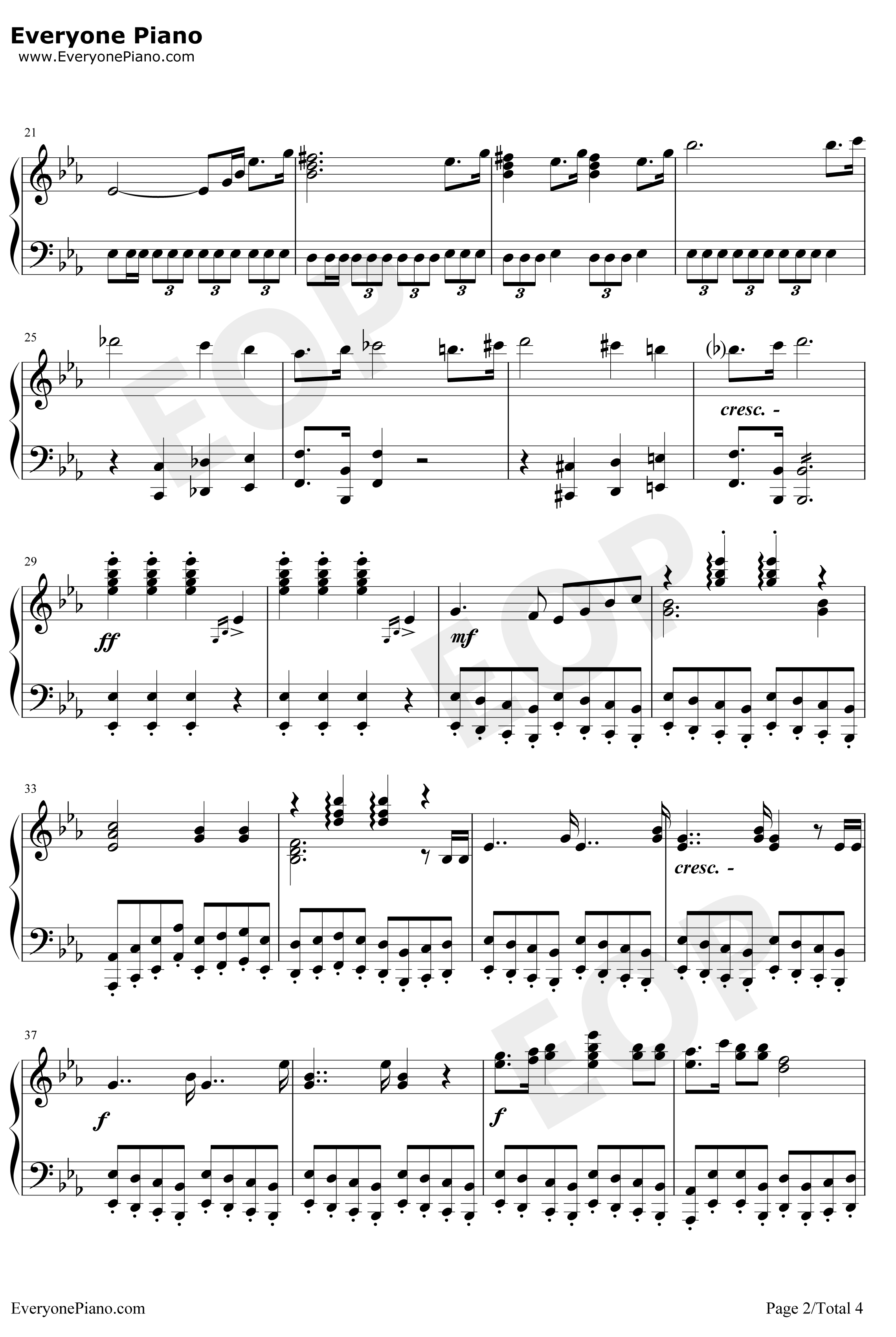 ウルトラセブンの歌钢琴谱-莳田尚昊-赛文奥特曼主题曲2