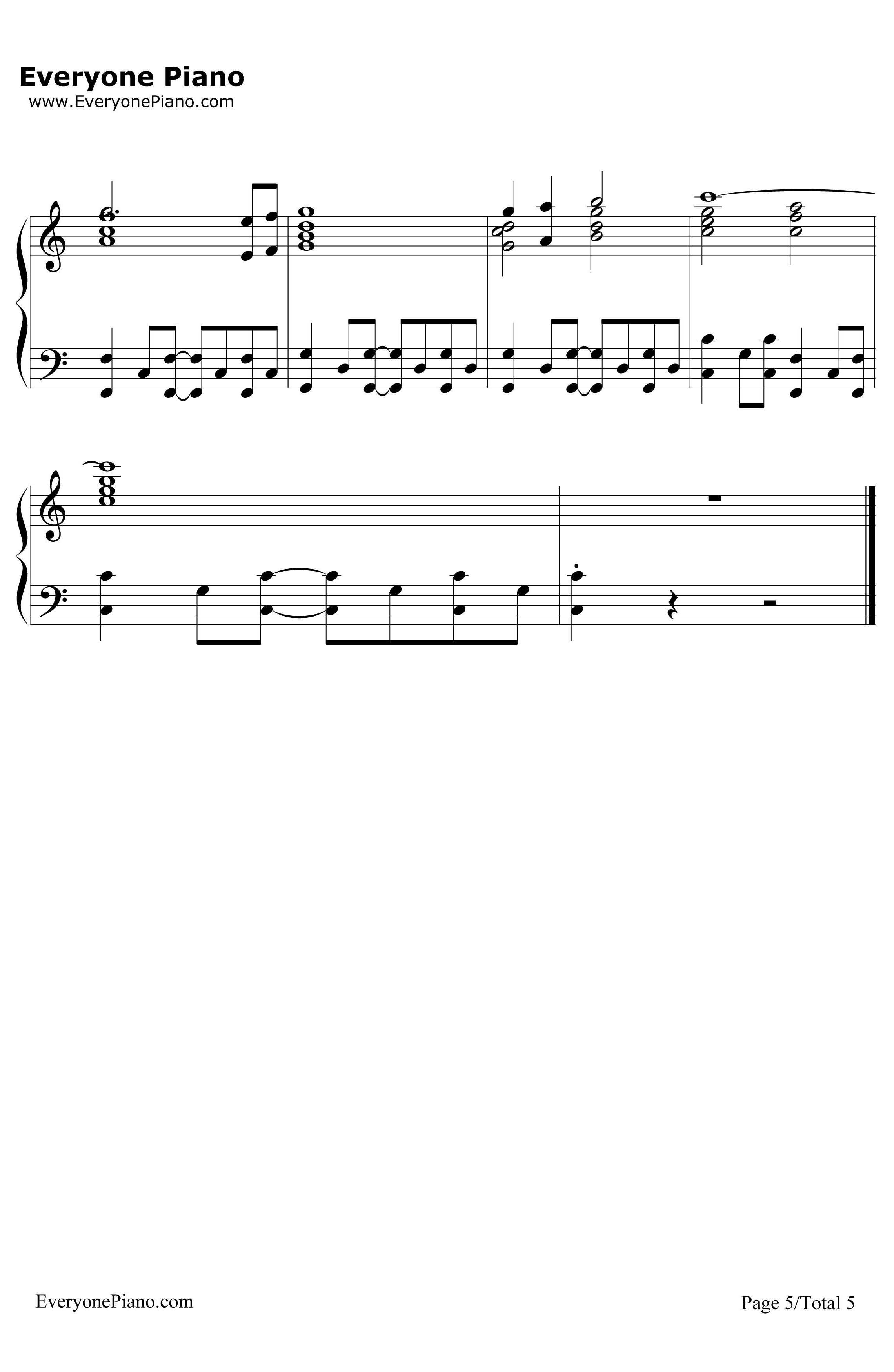 TheSimsTheme钢琴谱-SteveJablonsky-《模拟人生3》OST-EOP教学曲5
