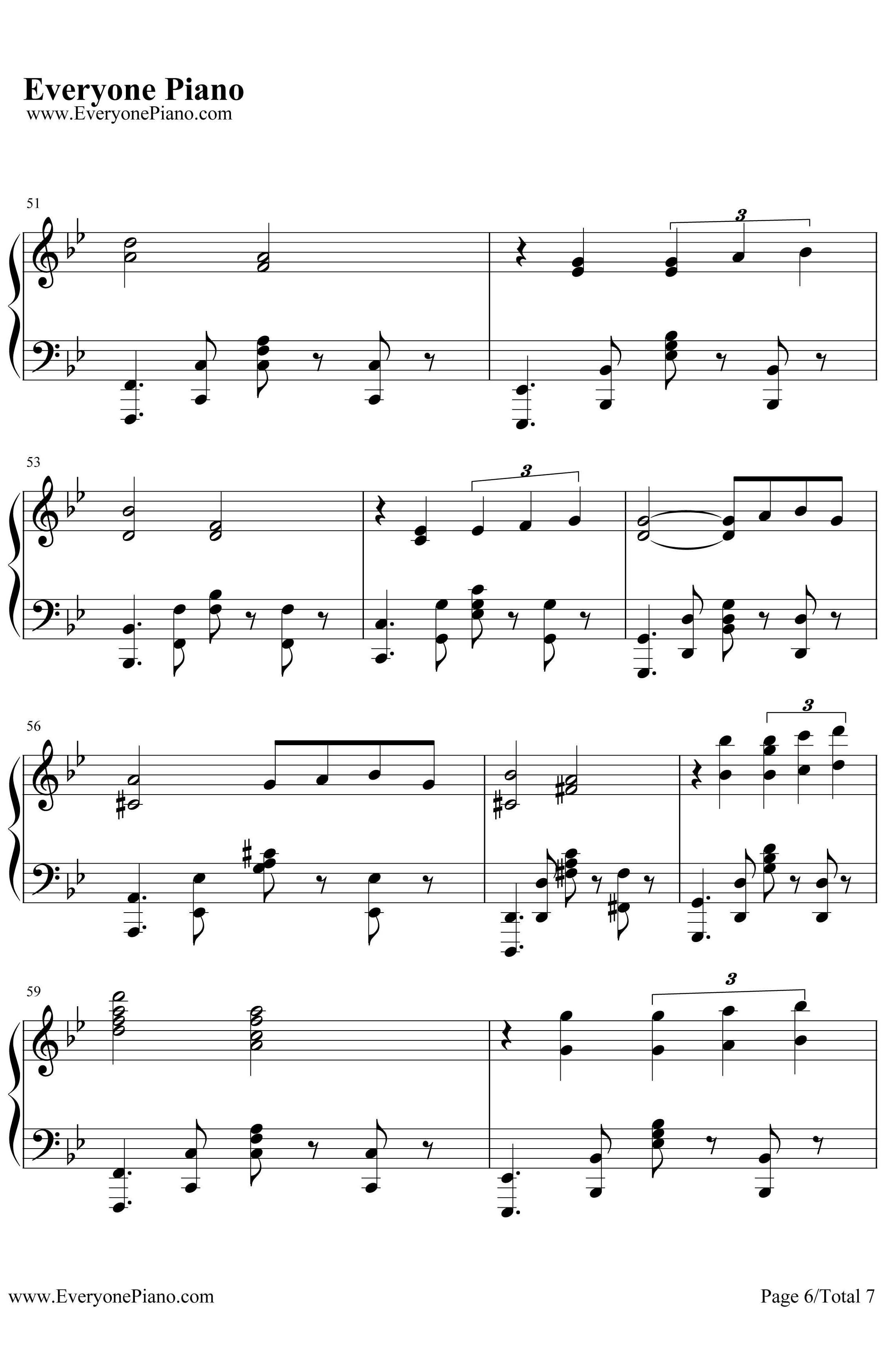 Por Una Cabeza钢琴谱-ThomasNewman汤玛斯纽曼-经典探戈舞曲6
