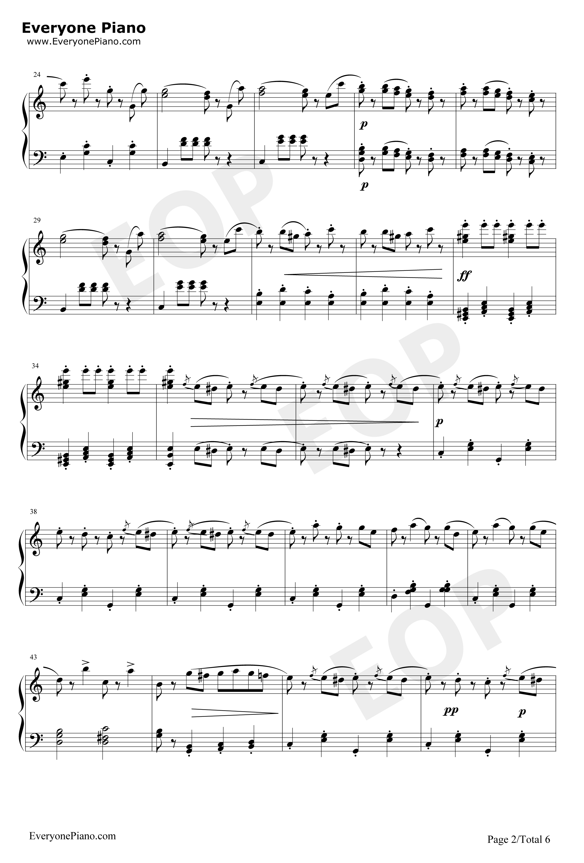 拉德斯基进行曲钢琴谱-约翰·施特劳斯JohannStraussSr.-新年音乐会钢琴独奏版2