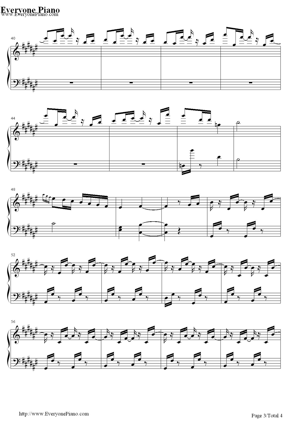 少年たちとの別れ钢琴谱-PMMK-《LittleBusters!》BGM3