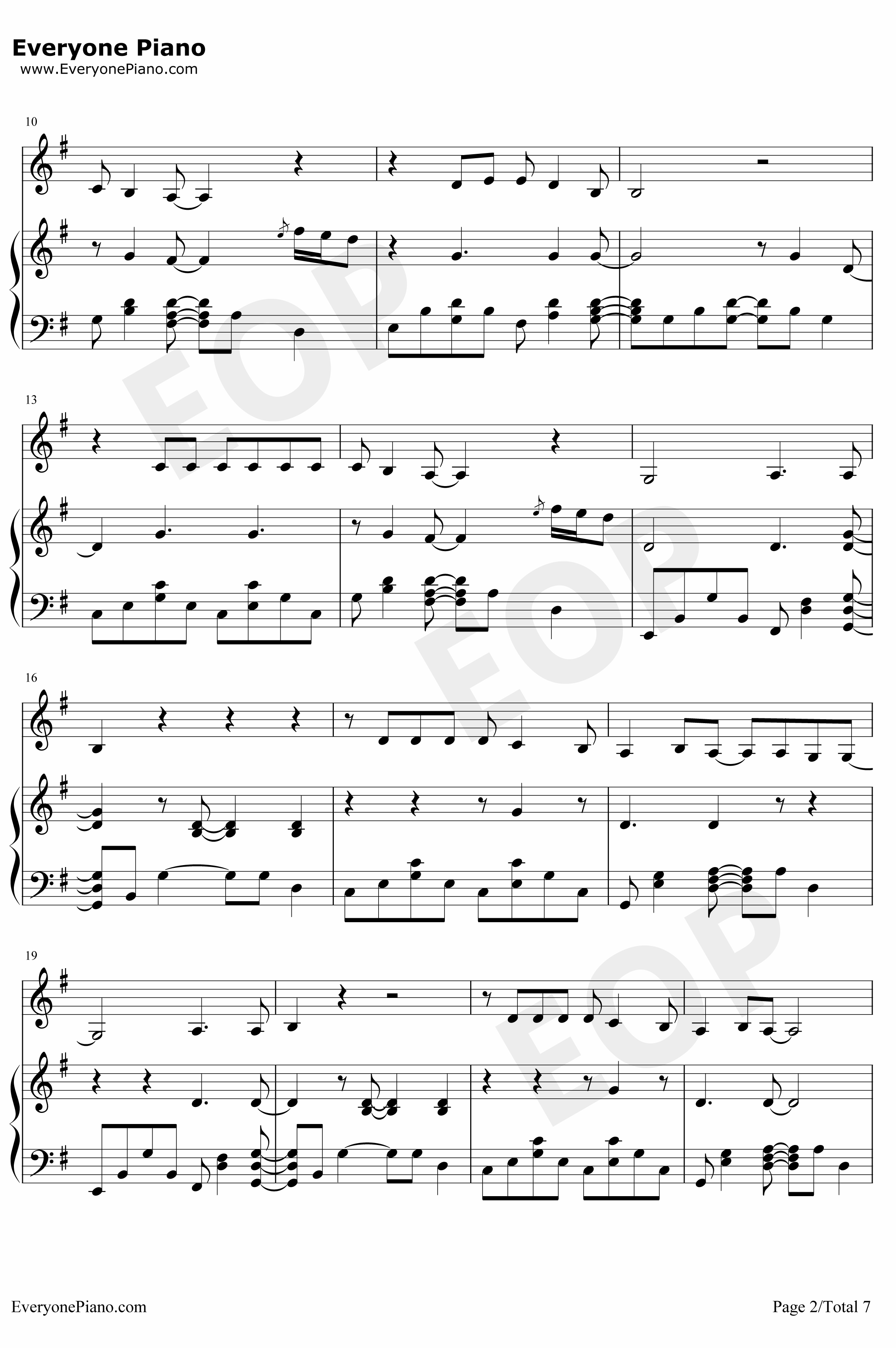 Shallow钢琴谱-LadyGagaBradleyCooper-一个明星的诞生OST2