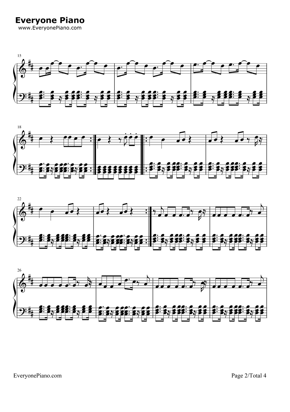 Mr.Saxobeat钢琴谱-AlexandraStan2