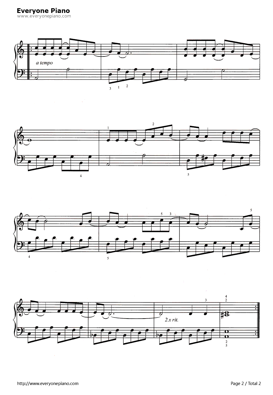 一曲消魂钢琴谱-RobertaFlack-一曲消魂2