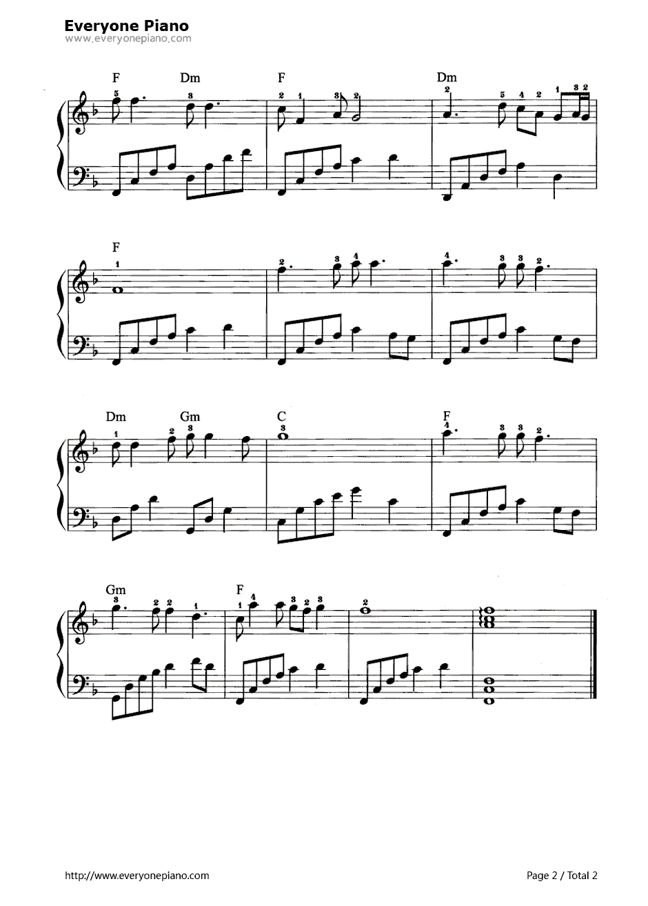 风雨兼程钢琴谱-程琳2