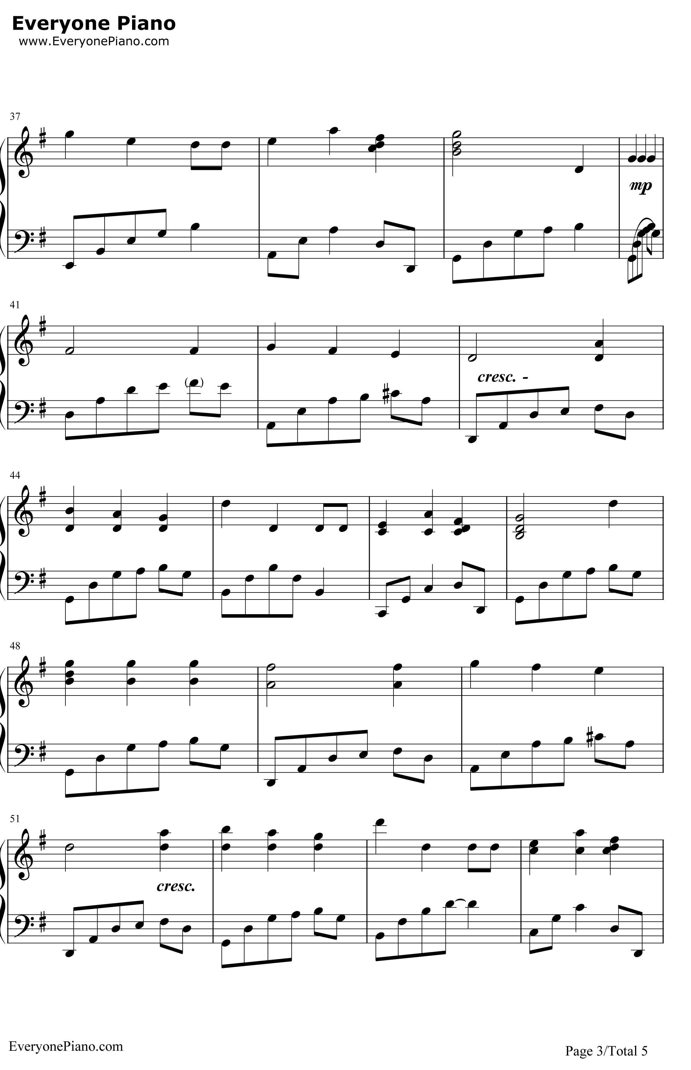 圣诞歌曲钢琴谱-英国童声合唱团-WeWishYouAMerryChristmas3