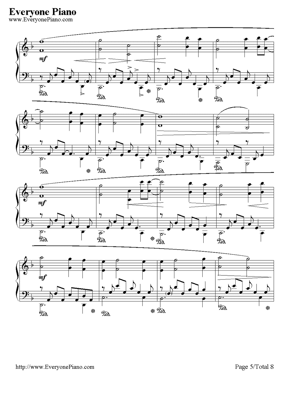 The Portrait钢琴谱-JamesHorner-泰坦尼克号纯钢琴曲5