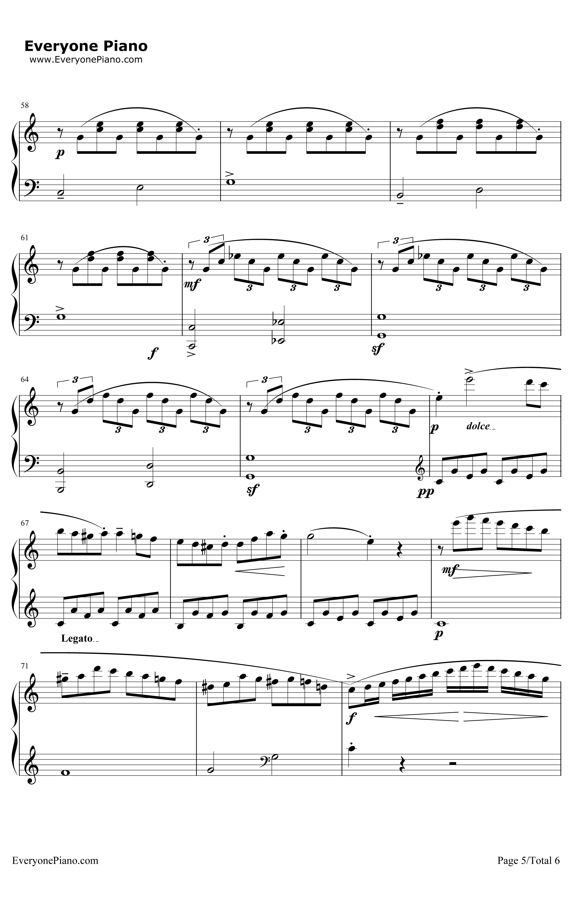 库劳小奏鸣曲OP.20NO.1钢琴谱-库劳5