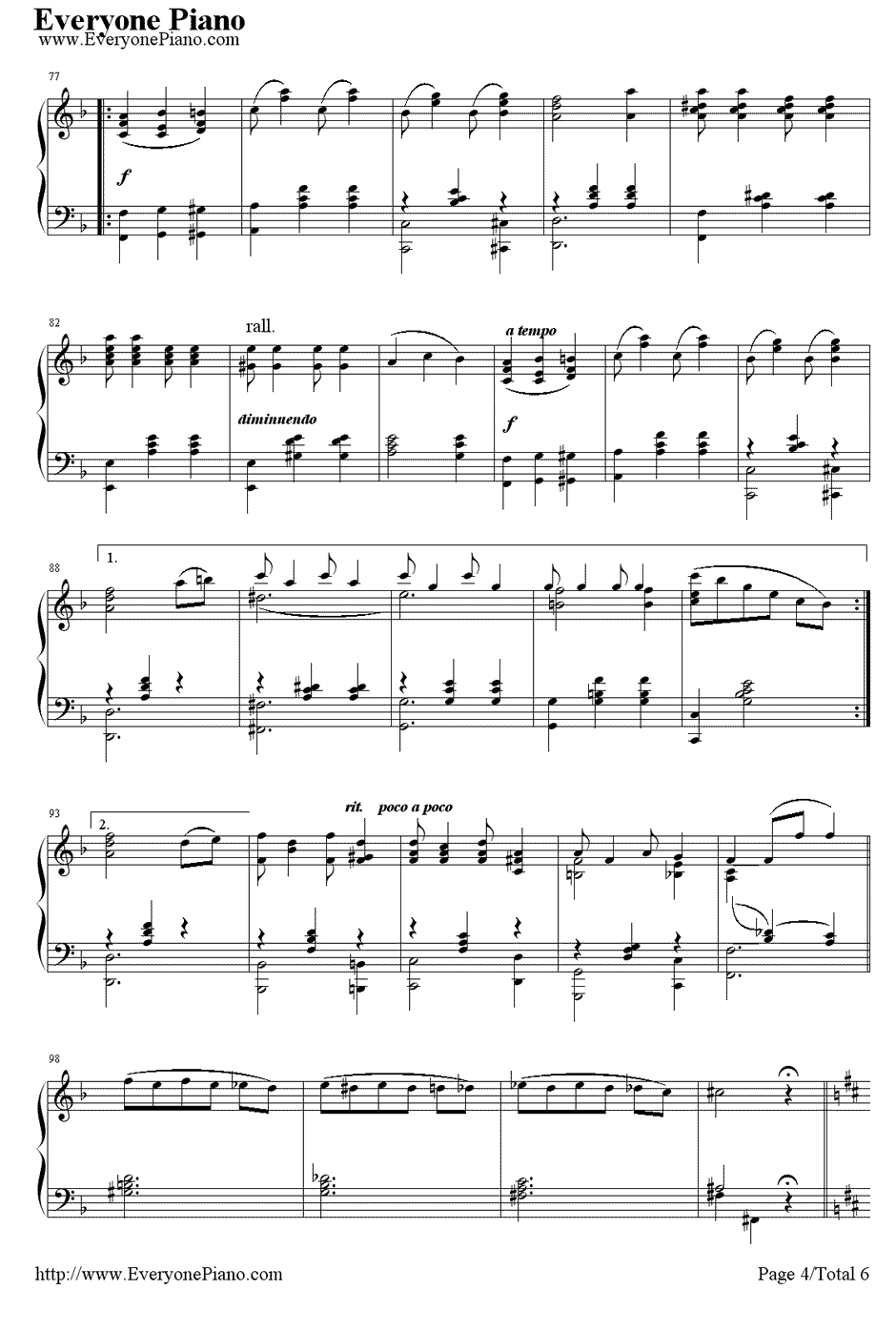 Bethena A Concert Waltz钢琴谱-Scott Joplin斯科特·乔普林4