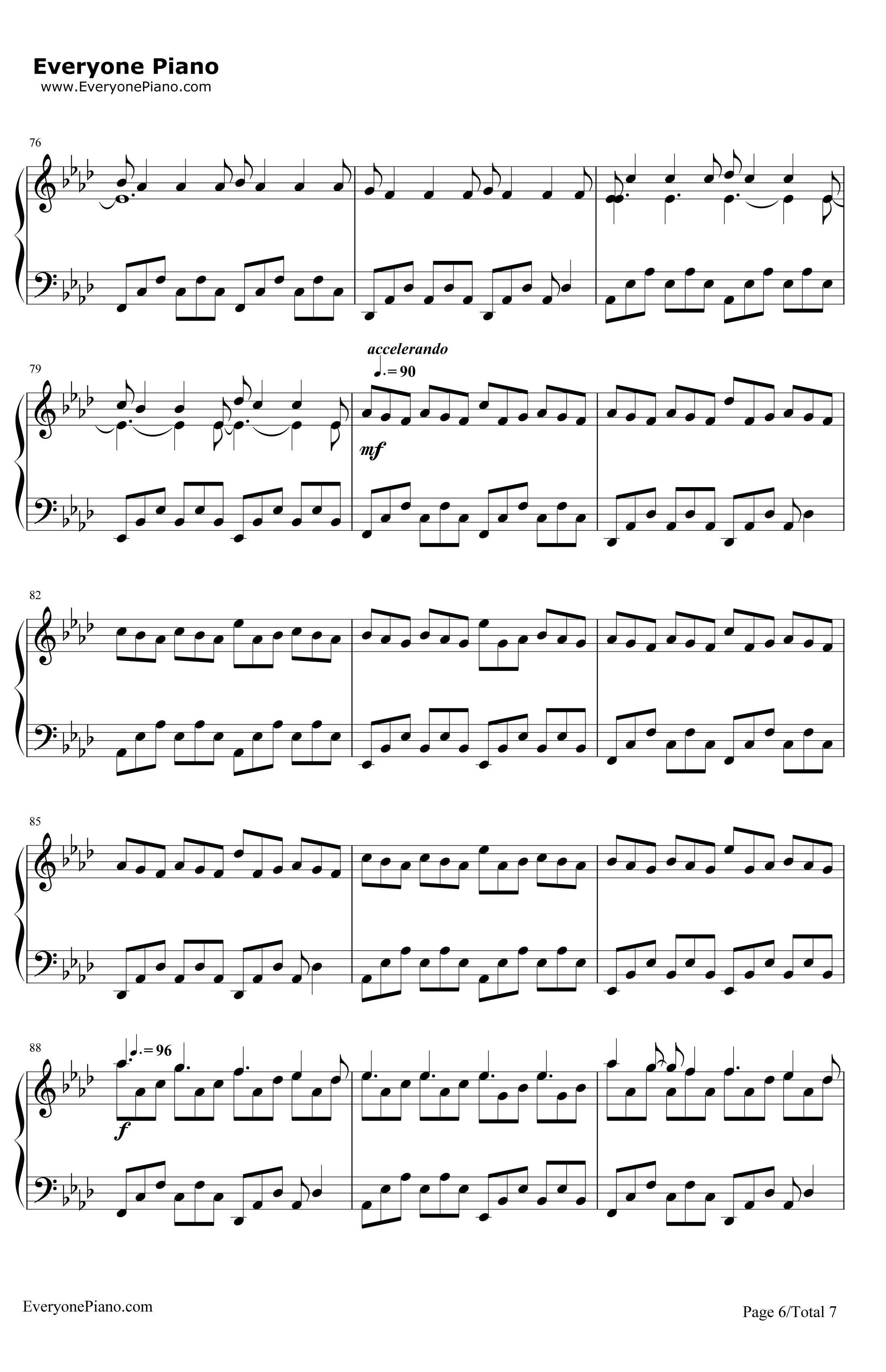 NuvoleBianche钢琴谱-LudovicoEinaudi6