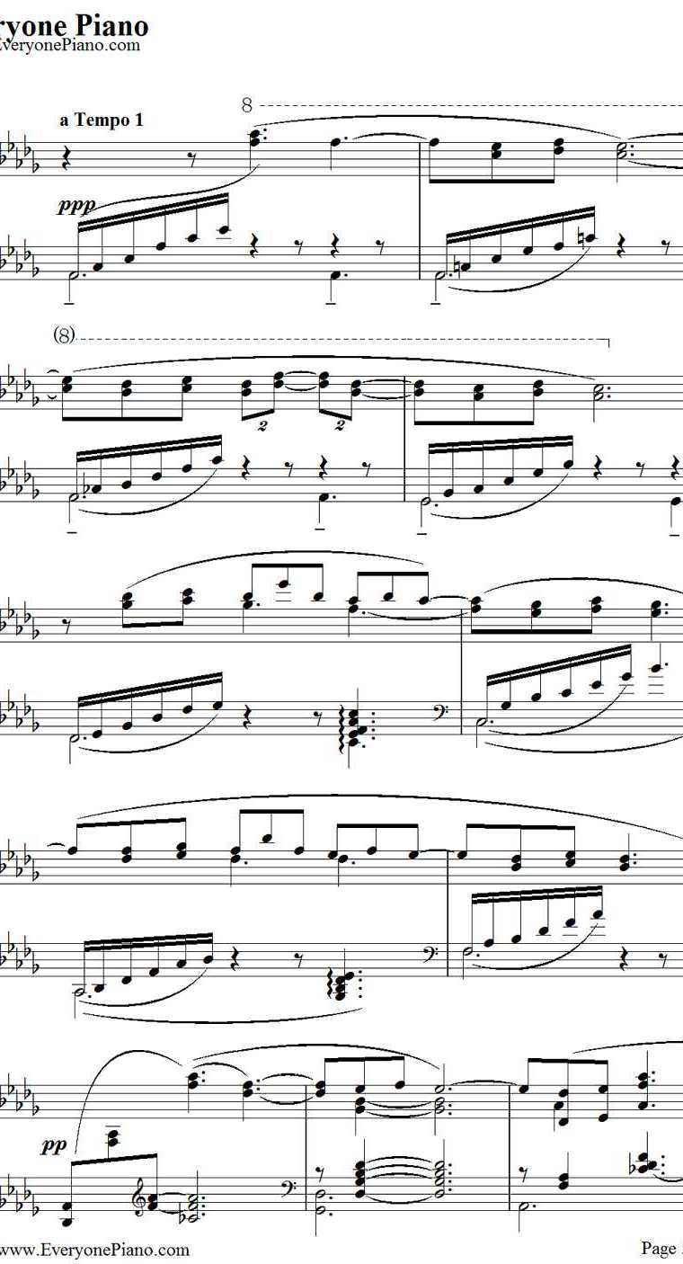 Clair de lune钢琴谱-德彪西（Debussy）5