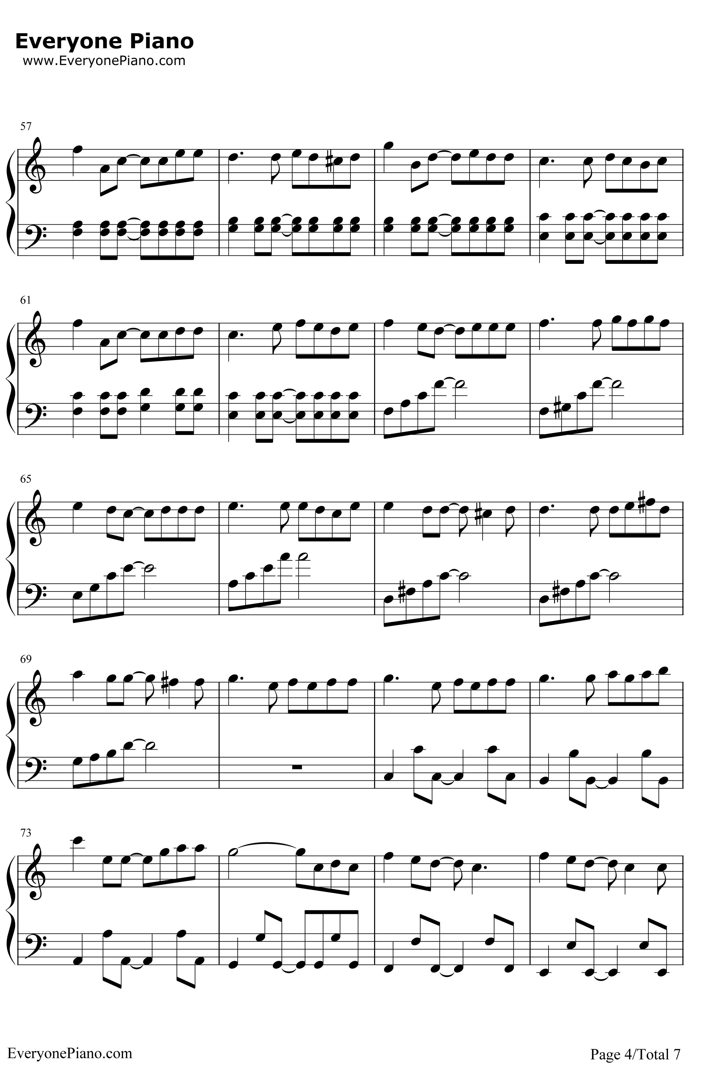 幻化成风（風になる）钢琴谱-辻亚弥乃-《猫的报恩》结尾曲4