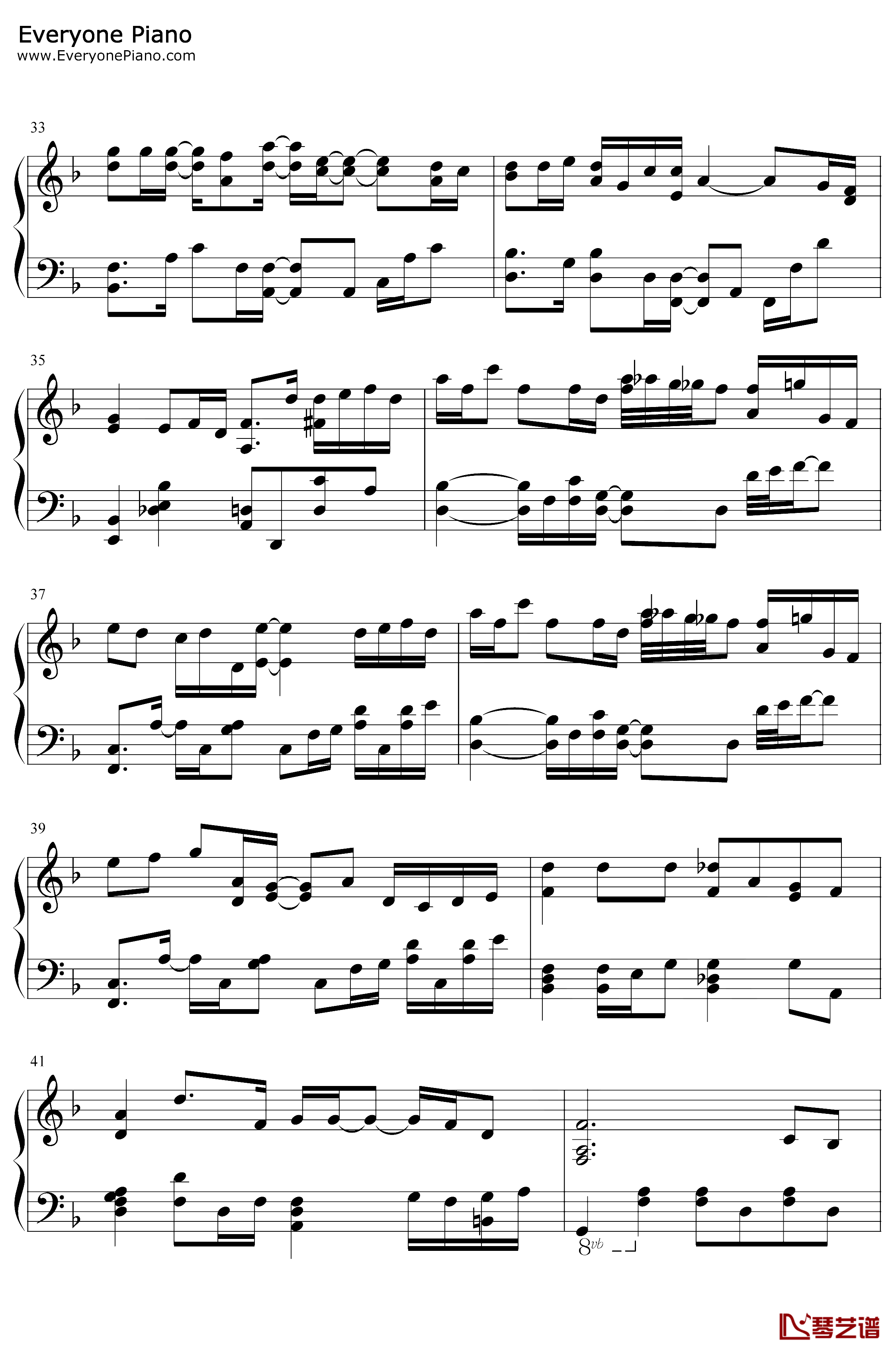 モラトリアム钢琴谱-Omoinotake-鸣鸟不飞乌云密布主题曲4