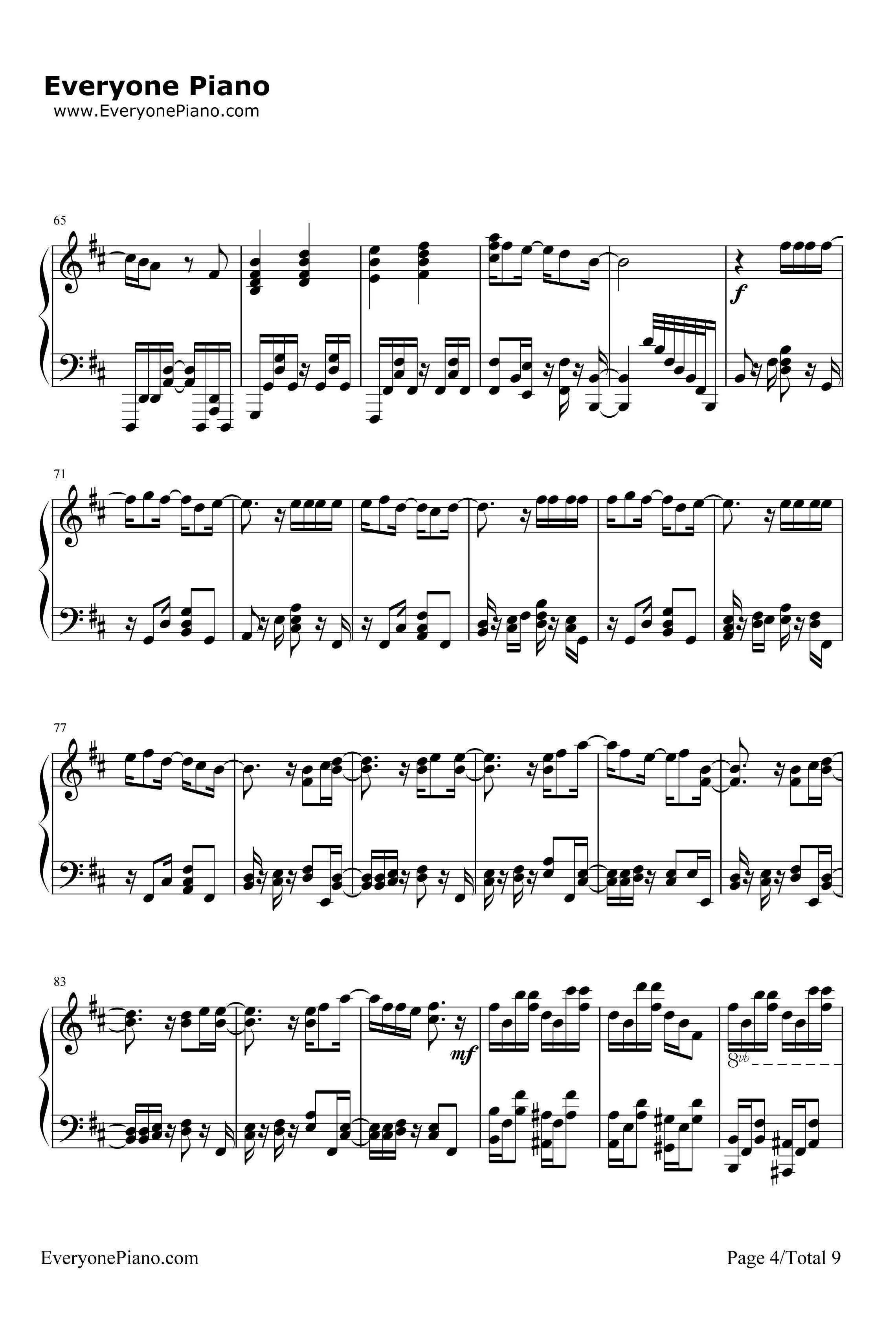 セツナドライブ钢琴谱-IA4