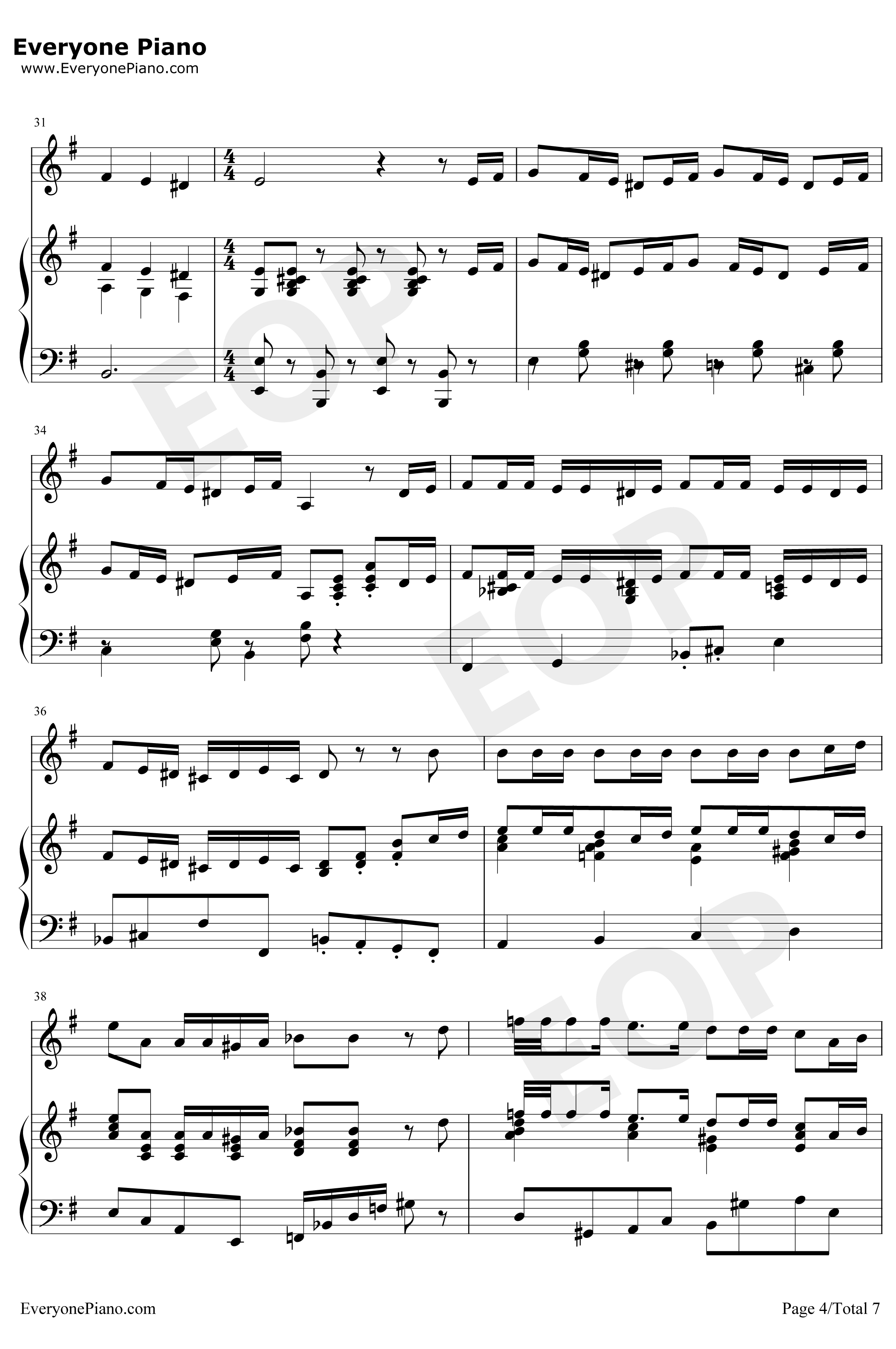 Jack's Lament钢琴谱-DannyElfman-圣诞夜惊魂OST4
