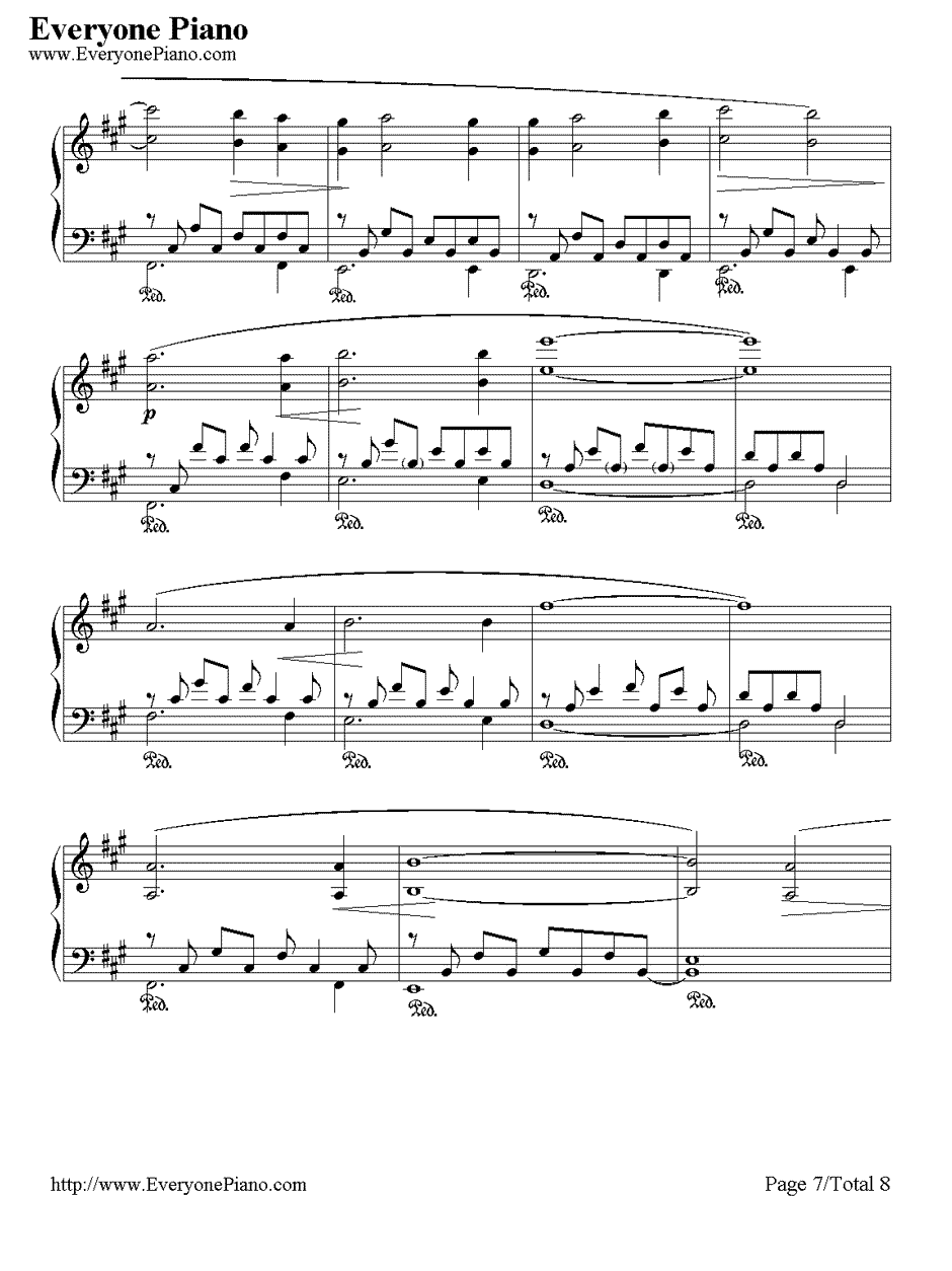 The Portrait钢琴谱-JamesHorner-泰坦尼克号纯钢琴曲7