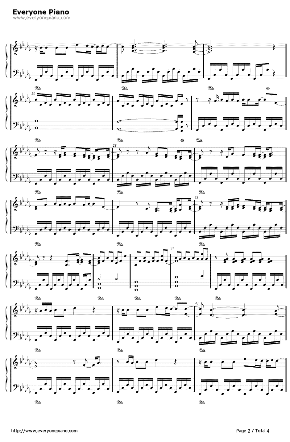 Decode钢琴谱-Paramore2