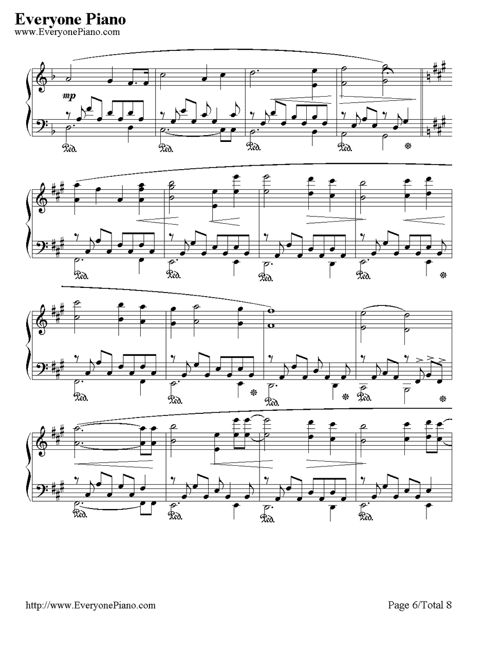 The Portrait钢琴谱-JamesHorner-泰坦尼克号纯钢琴曲6