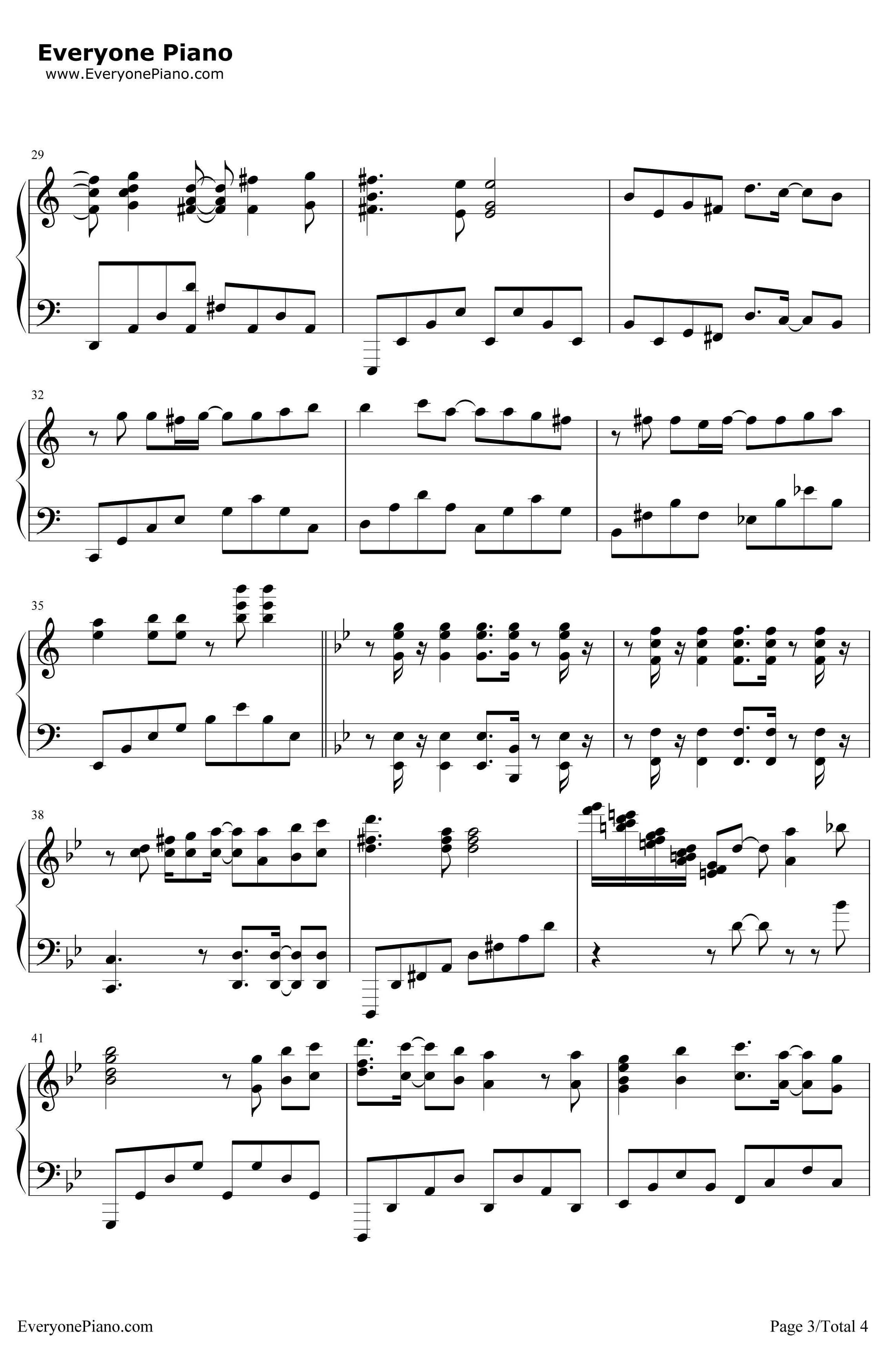 UNISONIA钢琴谱-TRUE-BuddyComplexOP3
