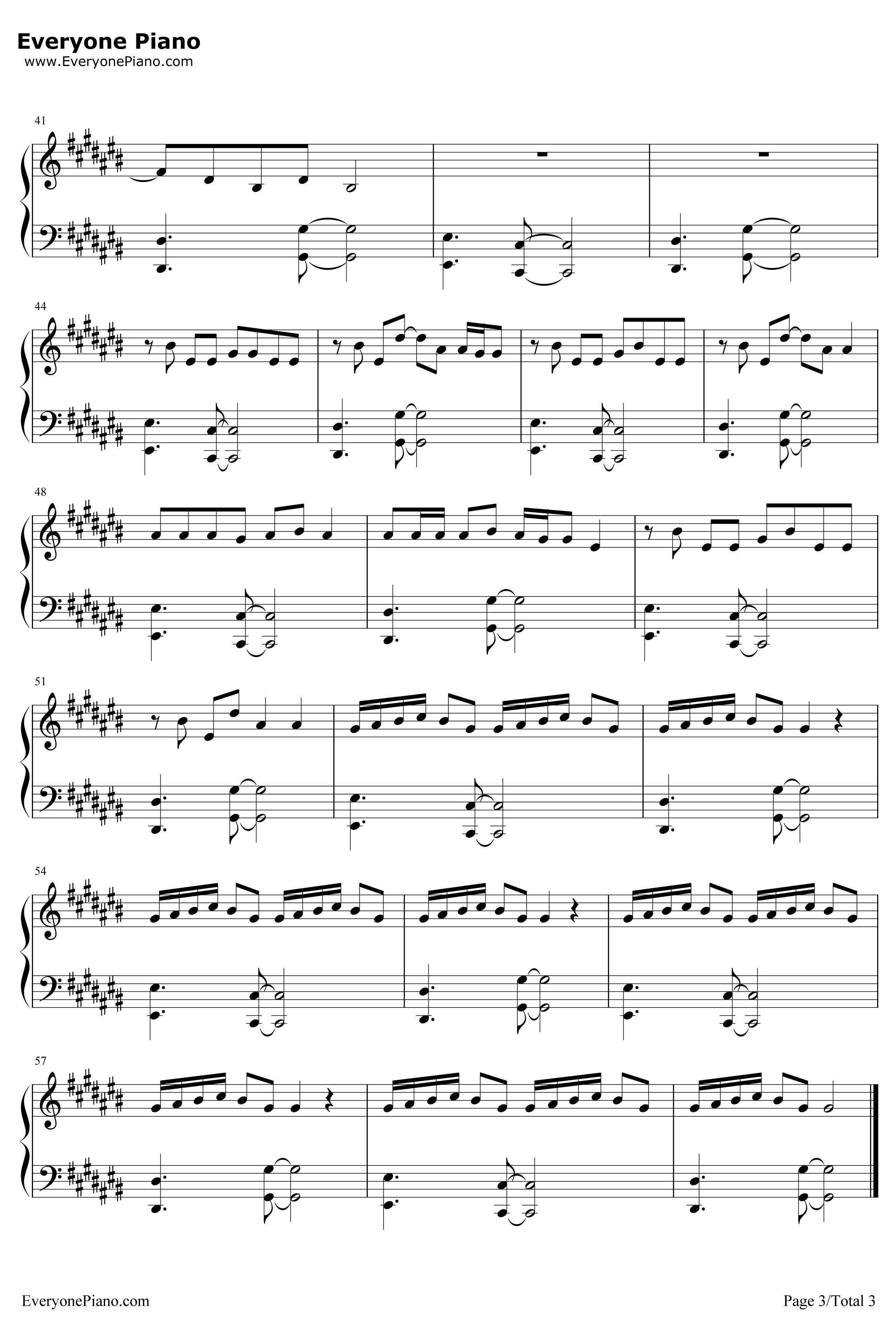 The Cure钢琴谱-LadyGaga3
