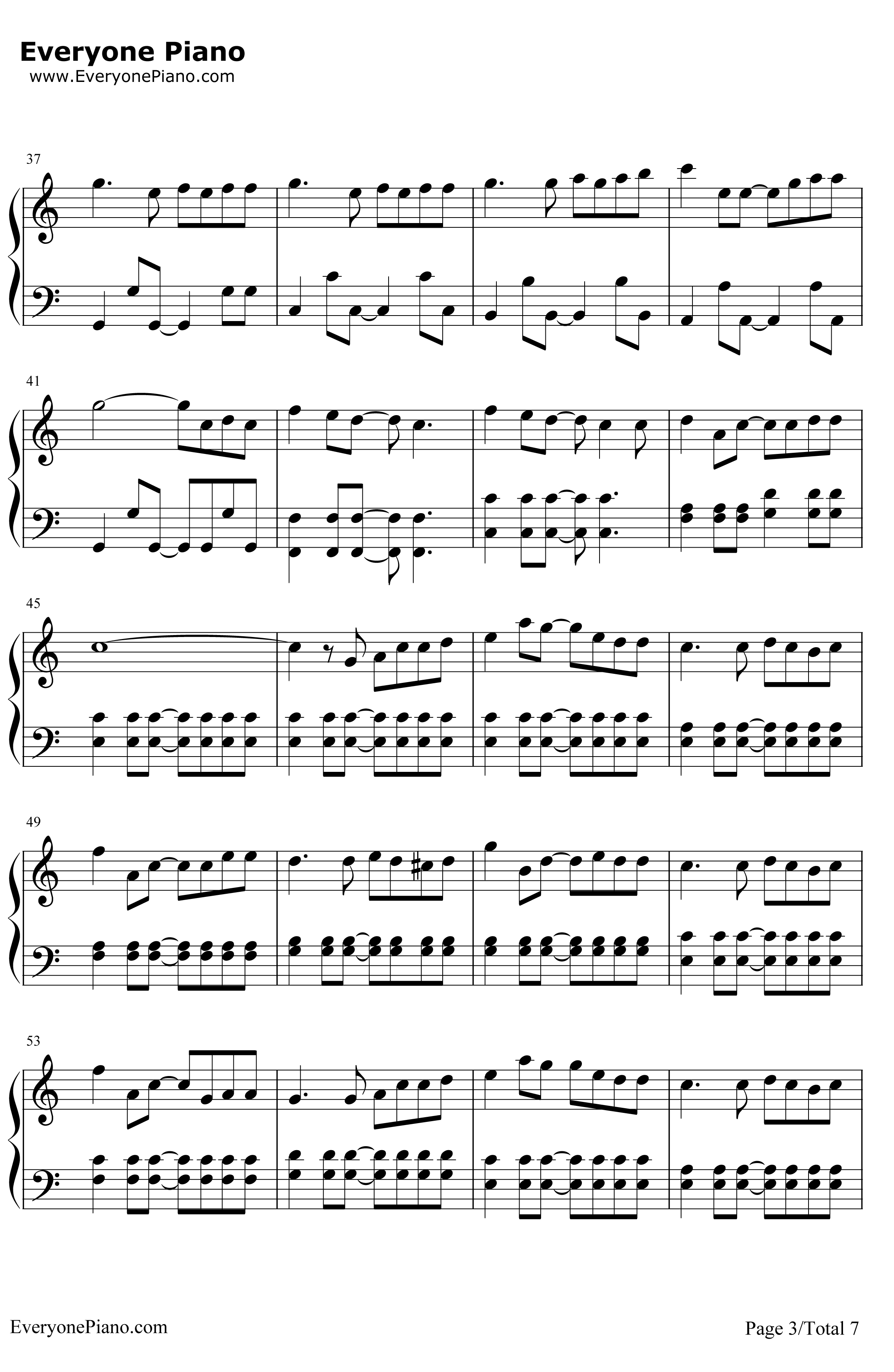 幻化成风（風になる）钢琴谱-辻亚弥乃-《猫的报恩》结尾曲3