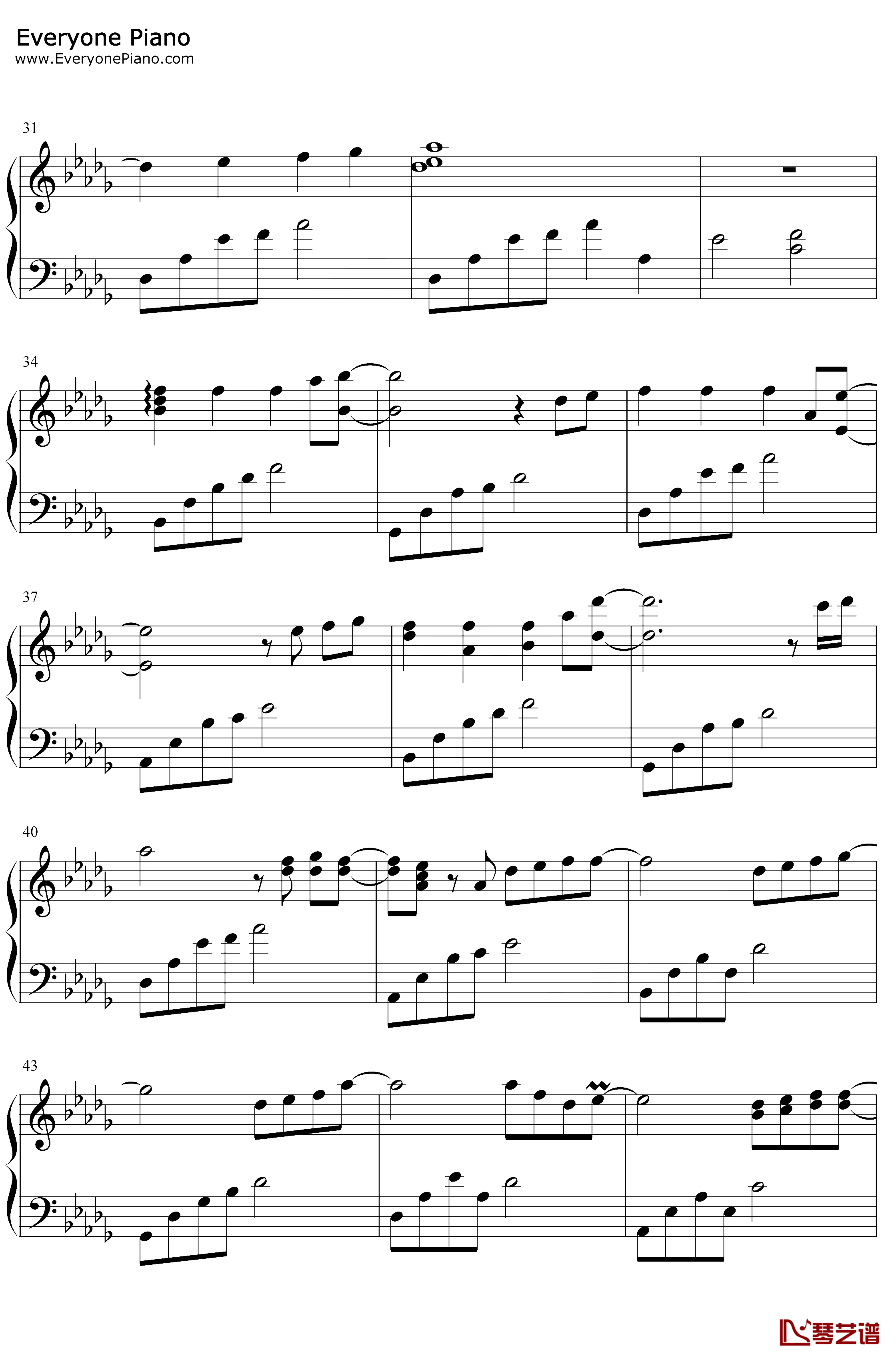 五月钢琴谱-M小冯哒-朗诵配乐-原创3