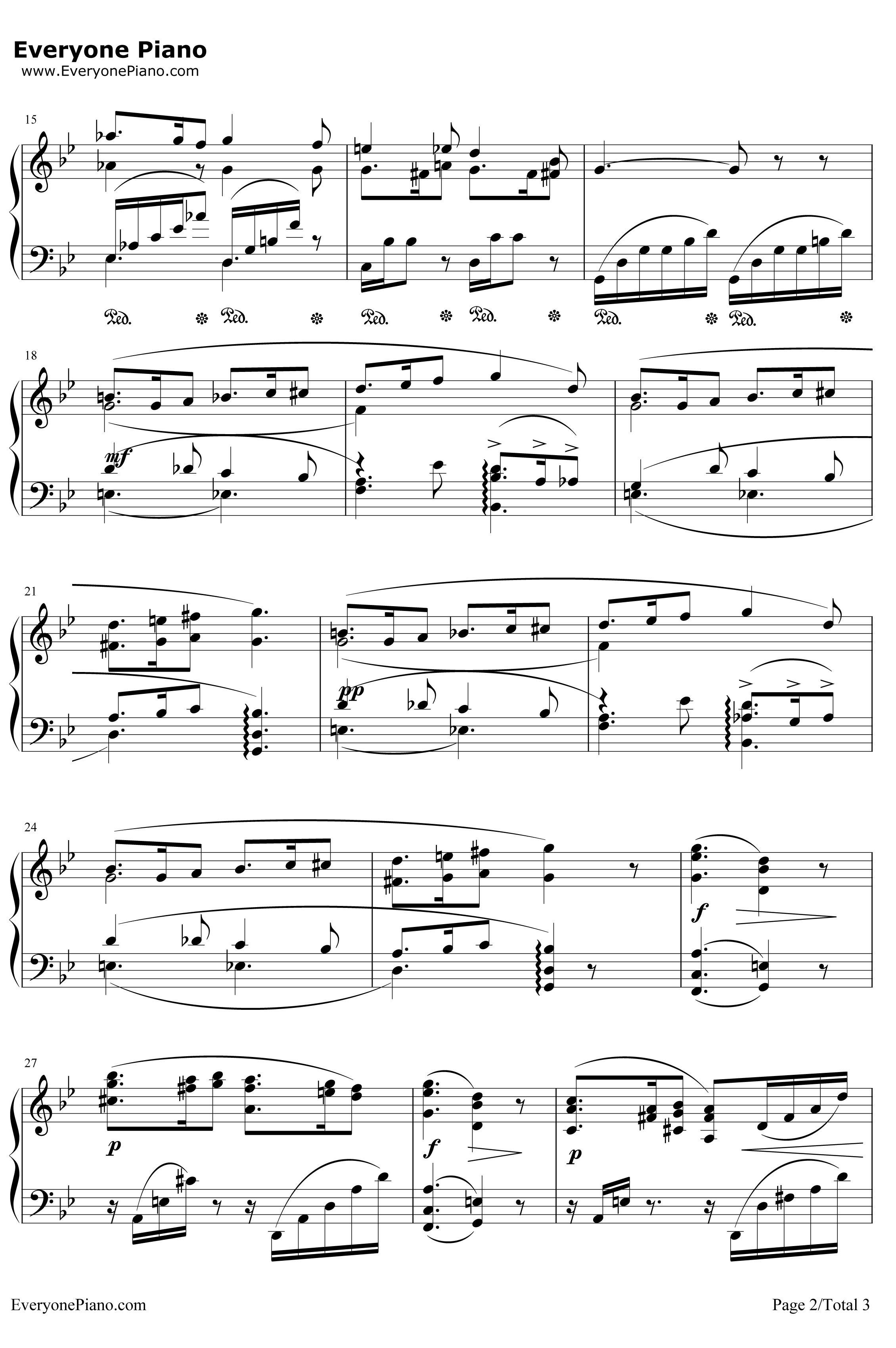 西西里舞曲钢琴谱 -福莱2