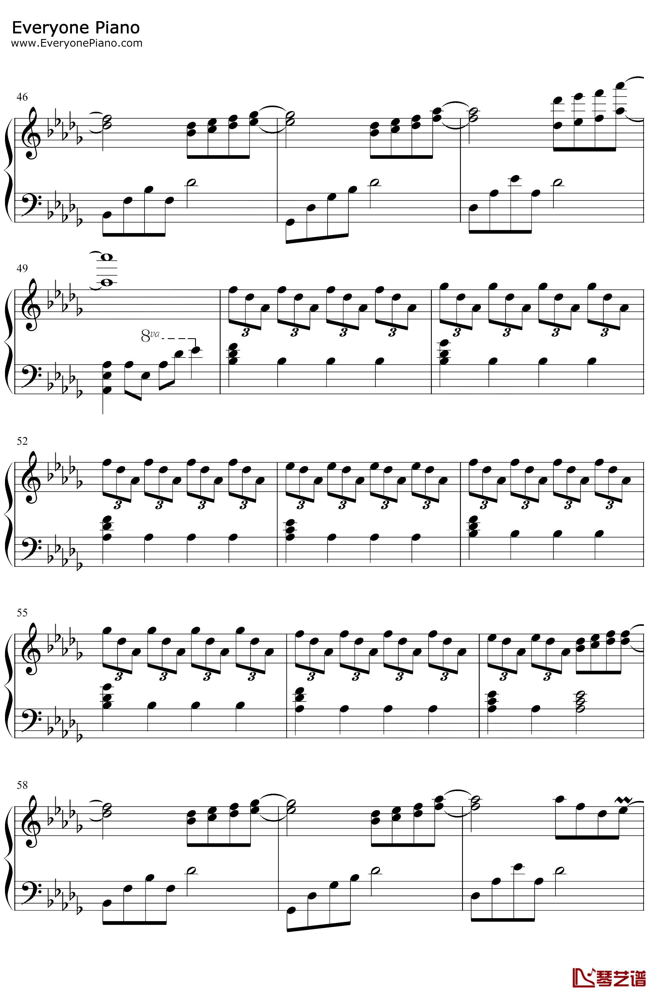 五月钢琴谱-M小冯哒-朗诵配乐-原创4