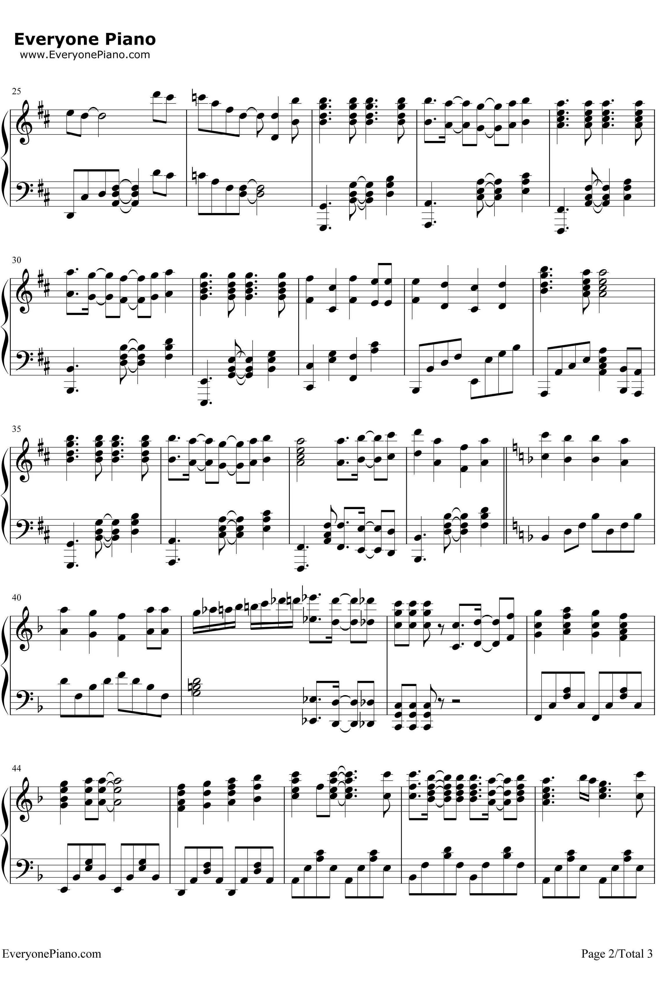 七色シンフォニー钢琴谱-KoalaMode-四月是你的谎言OP22