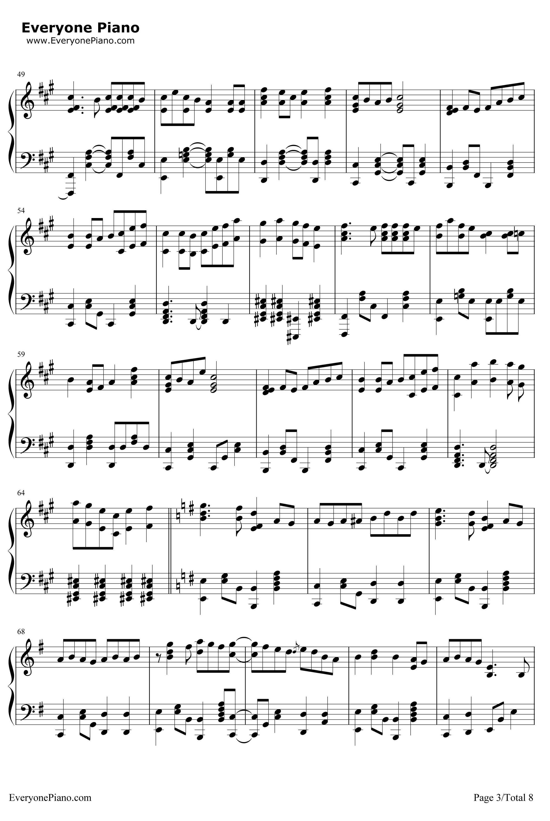 カゲロウデイズ钢琴谱-初音ミク3