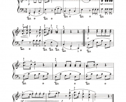 小步舞曲莫扎特版钢琴谱-莫扎特