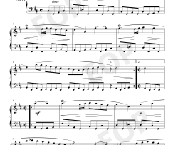 加伏特舞曲 18钢琴谱-巴赫