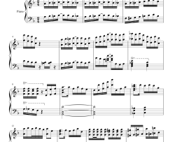 琪露诺的完美算术教室钢琴谱-藤咲かりん