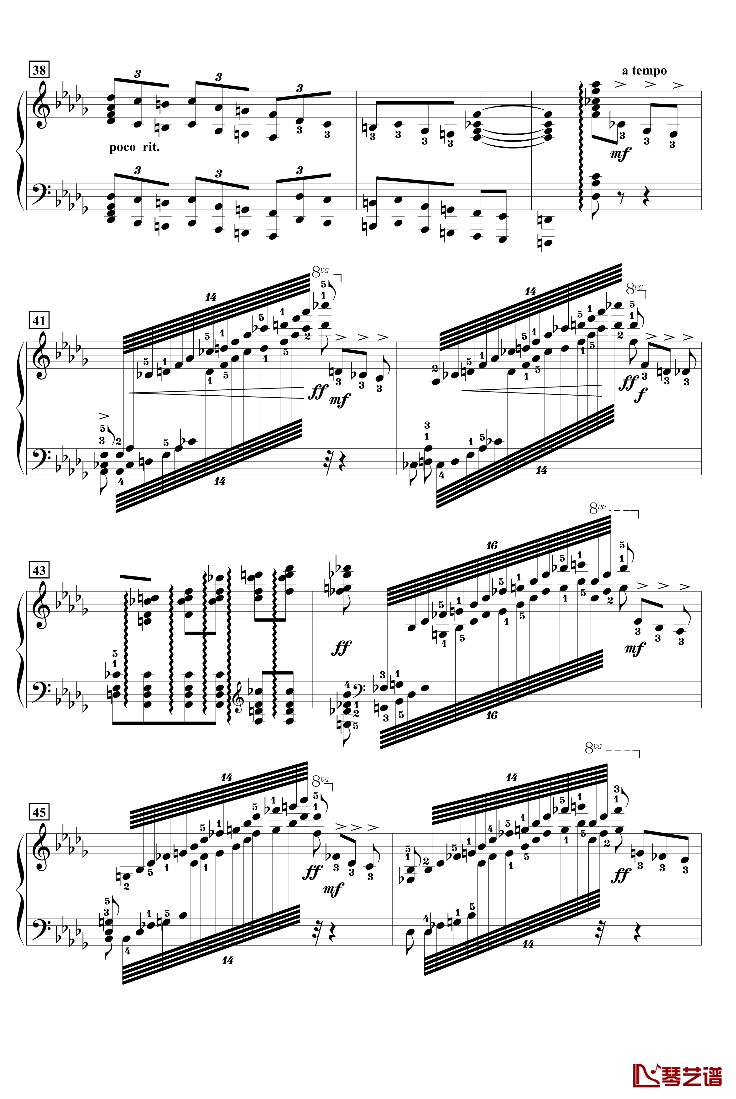降B小调第一钢琴协奏曲钢琴谱-柴科夫斯基-Peter Ilyich Tchaikovsky3