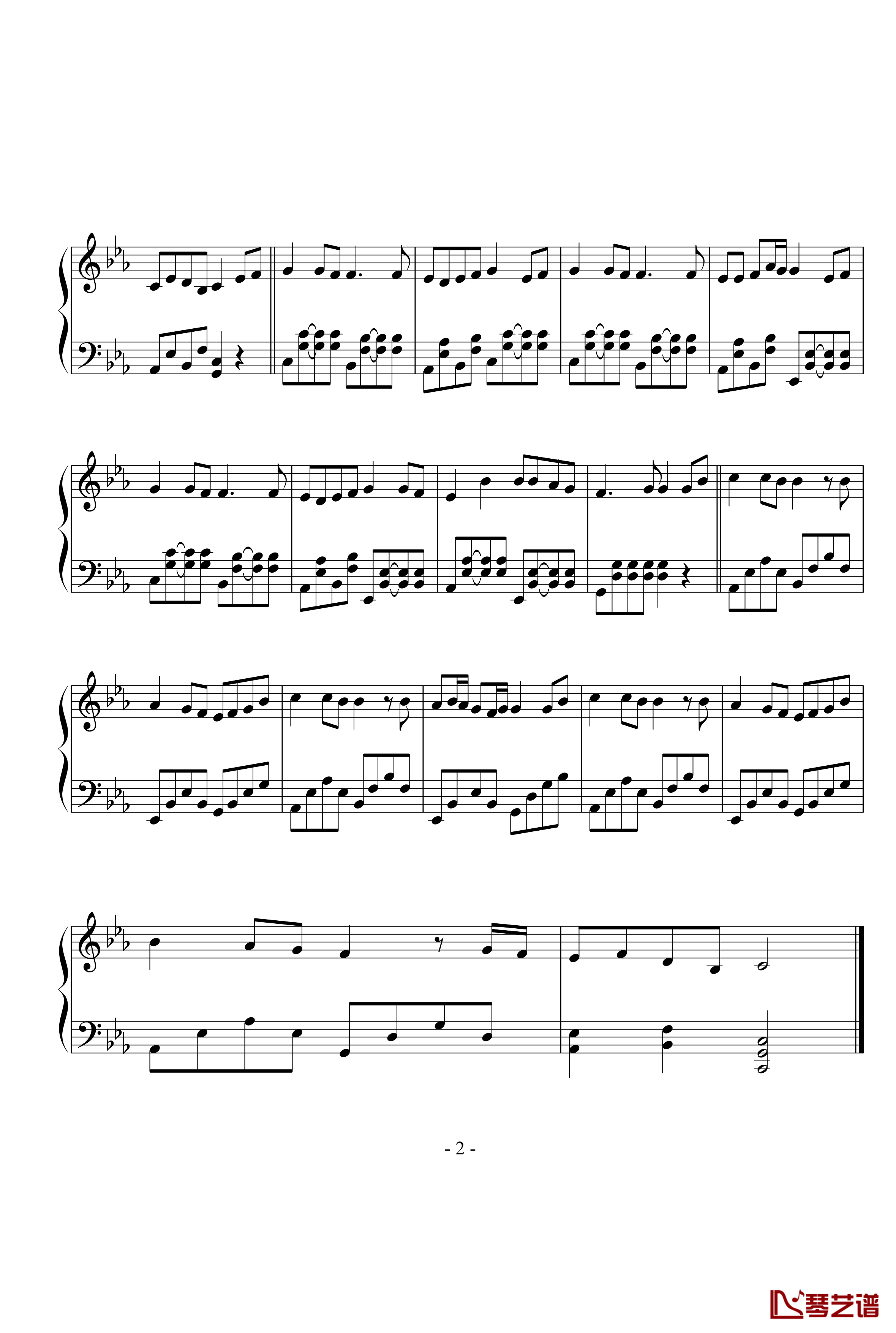 Neverending Kalafina钢琴谱-尾浦游纪2