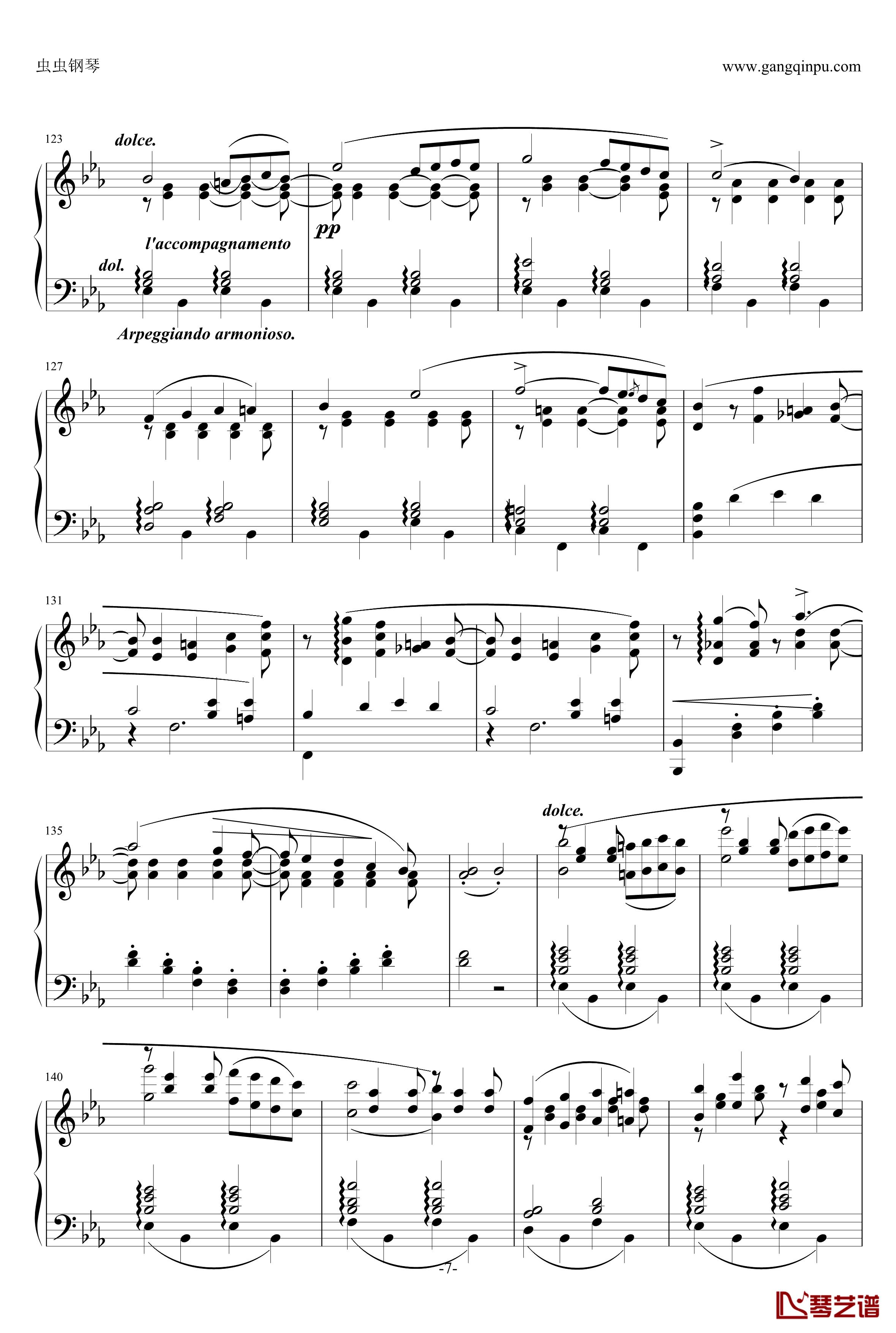 自由射手序曲钢琴谱-韦伯-李斯特7