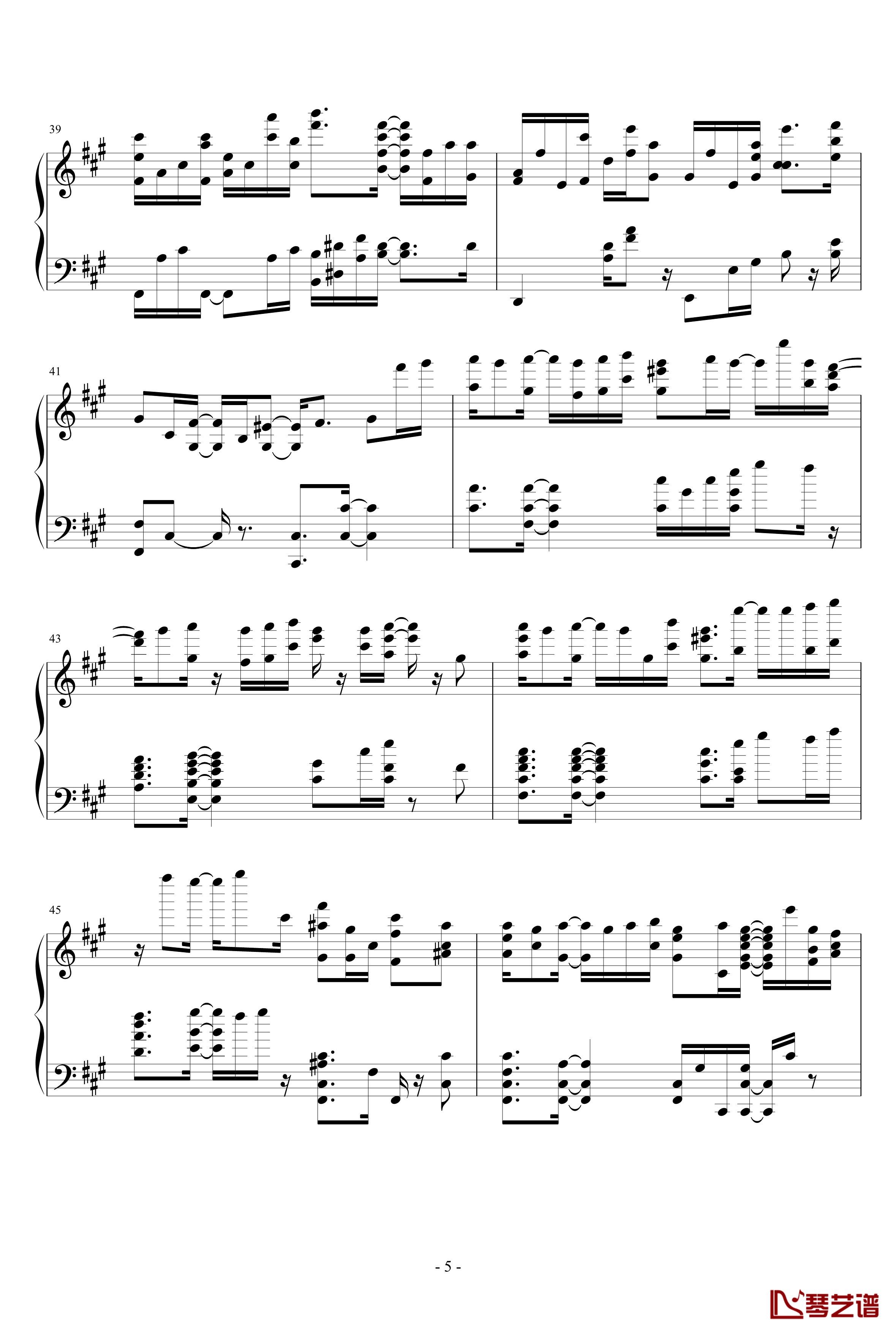 海猫BGM钢琴谱-Dir-海猫鸣泣之时5