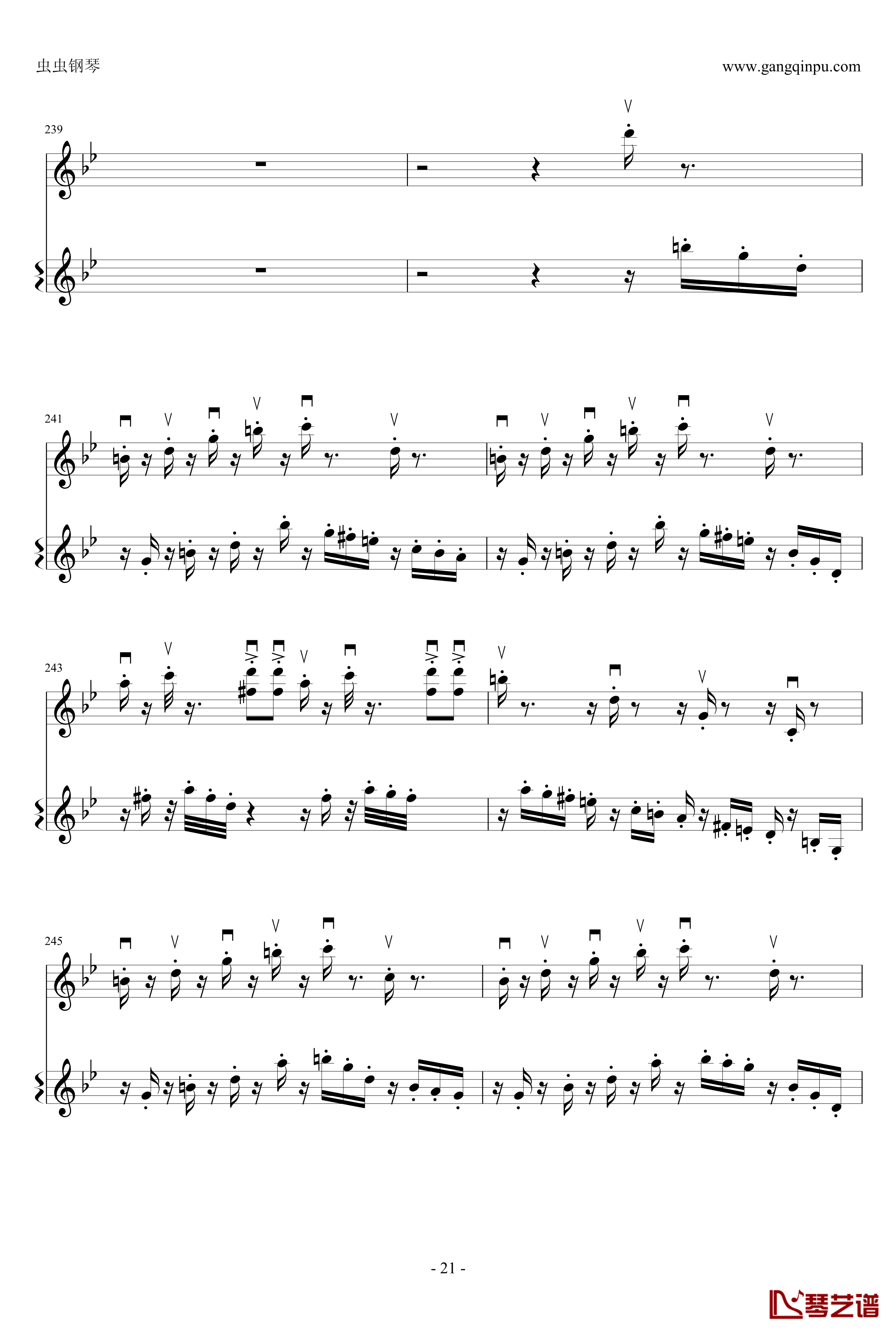 意大利国歌钢琴谱-变奏曲修改版-DXF21