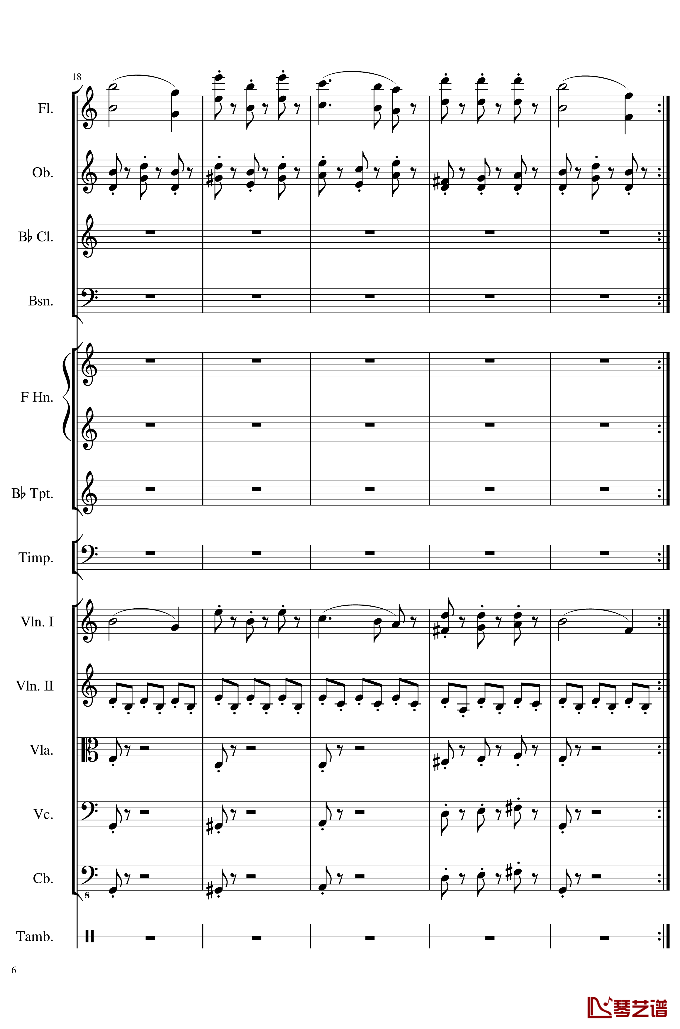4 Contredanse for Chamber Orchestra, Op.120No.1钢琴谱-一个球6