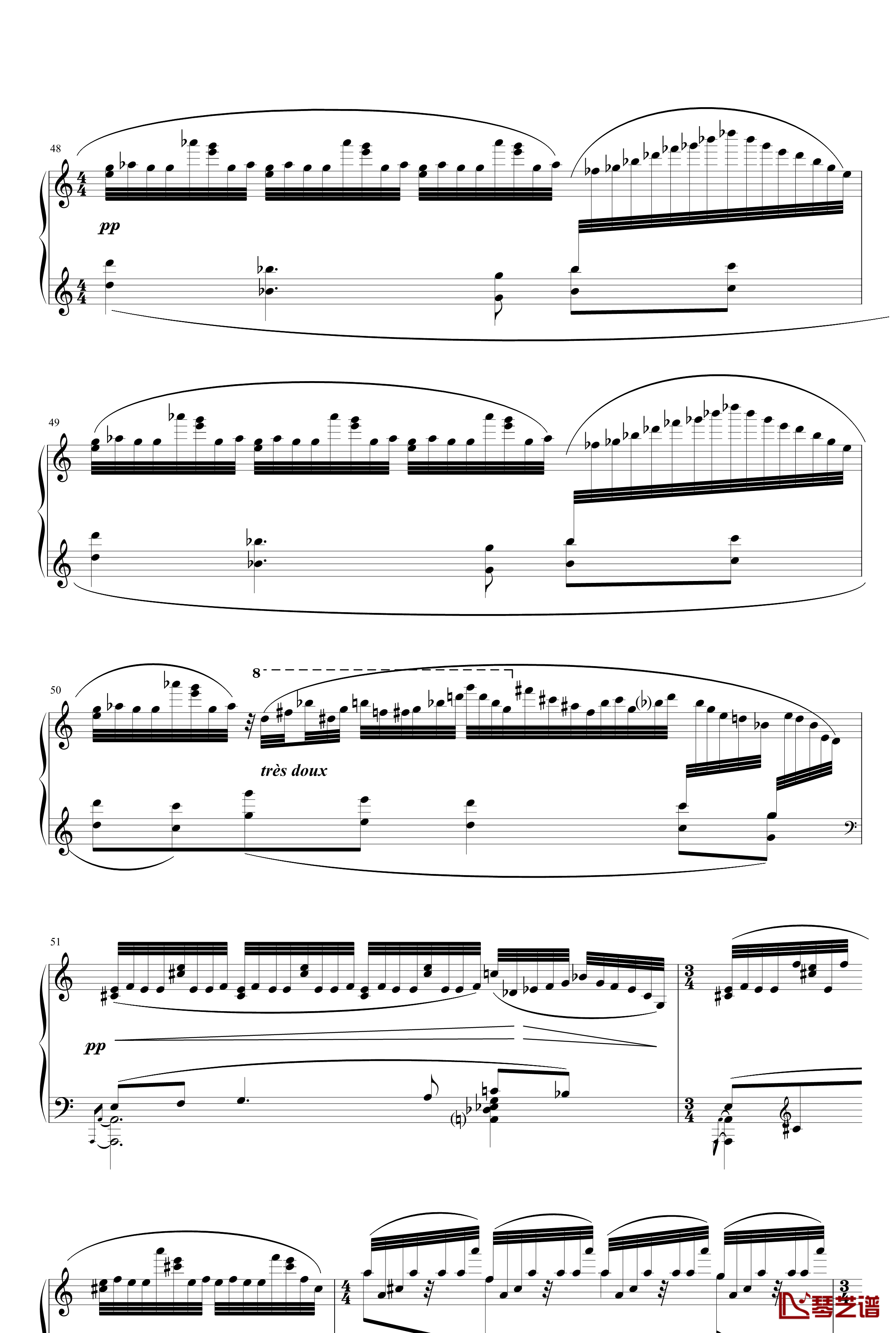 水妖钢琴谱-改良版-拉威尔-Ravel6