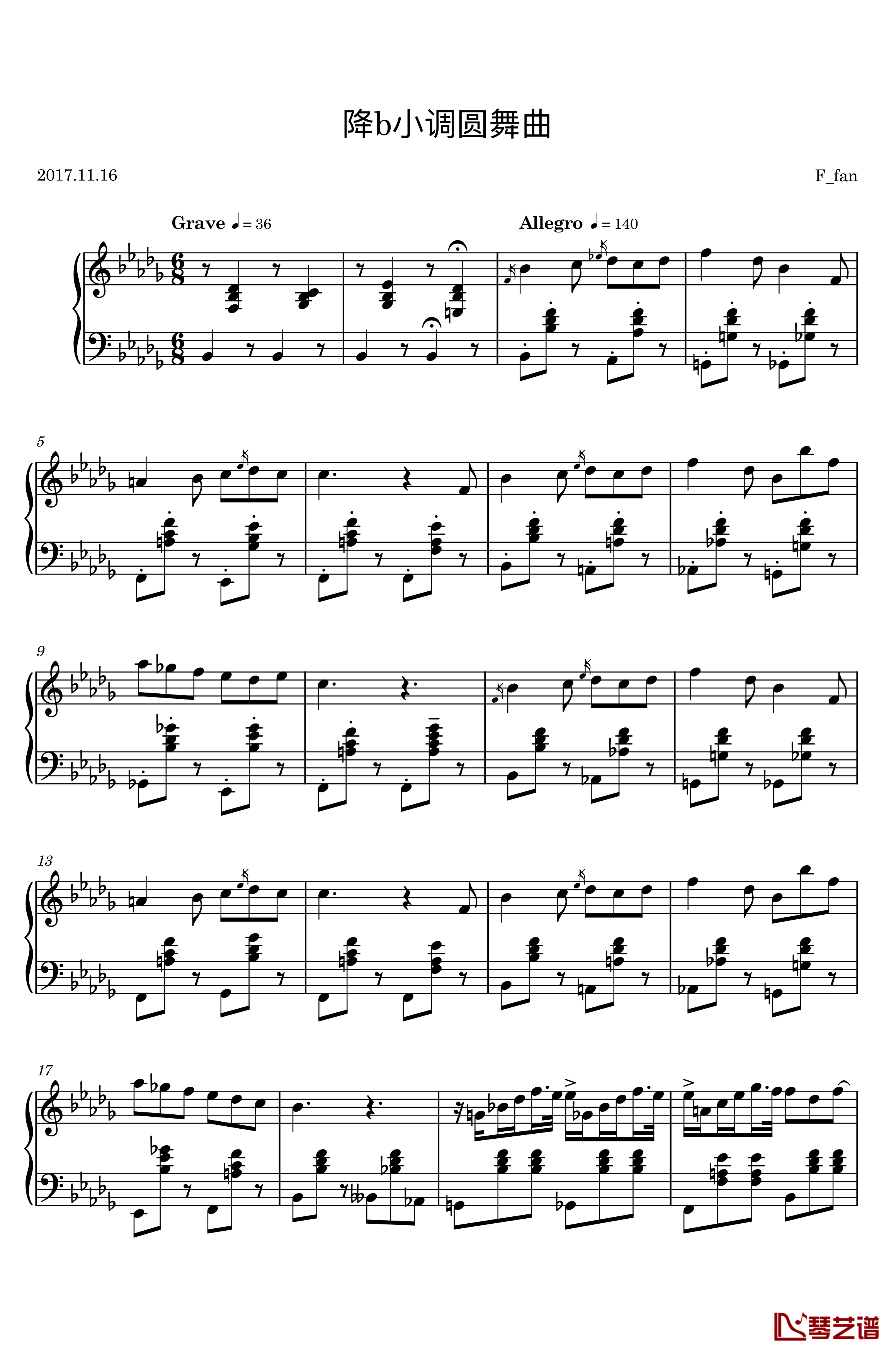 圆舞曲钢琴谱-gyf513-L11