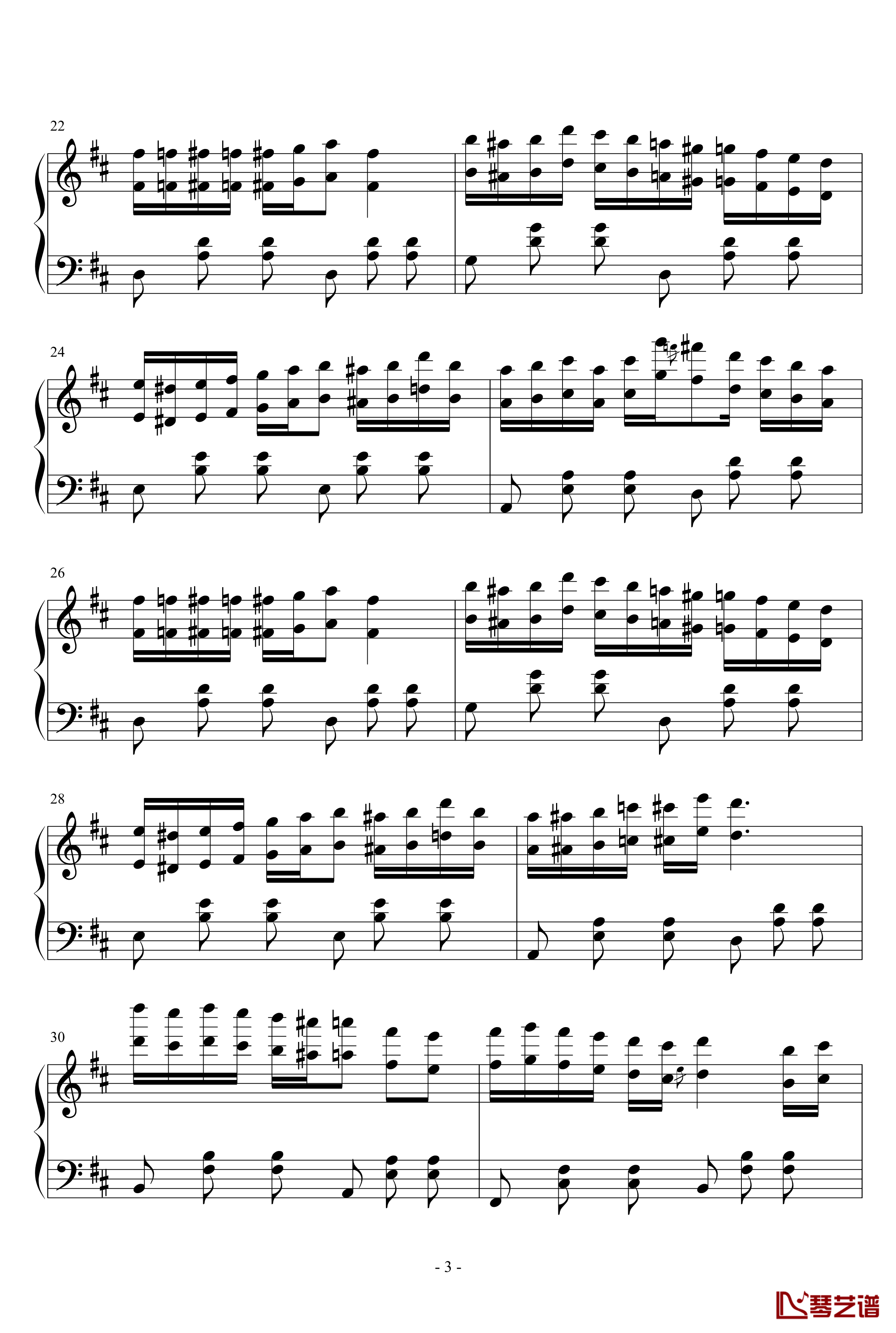 半音阶练习组曲钢琴谱-as21343