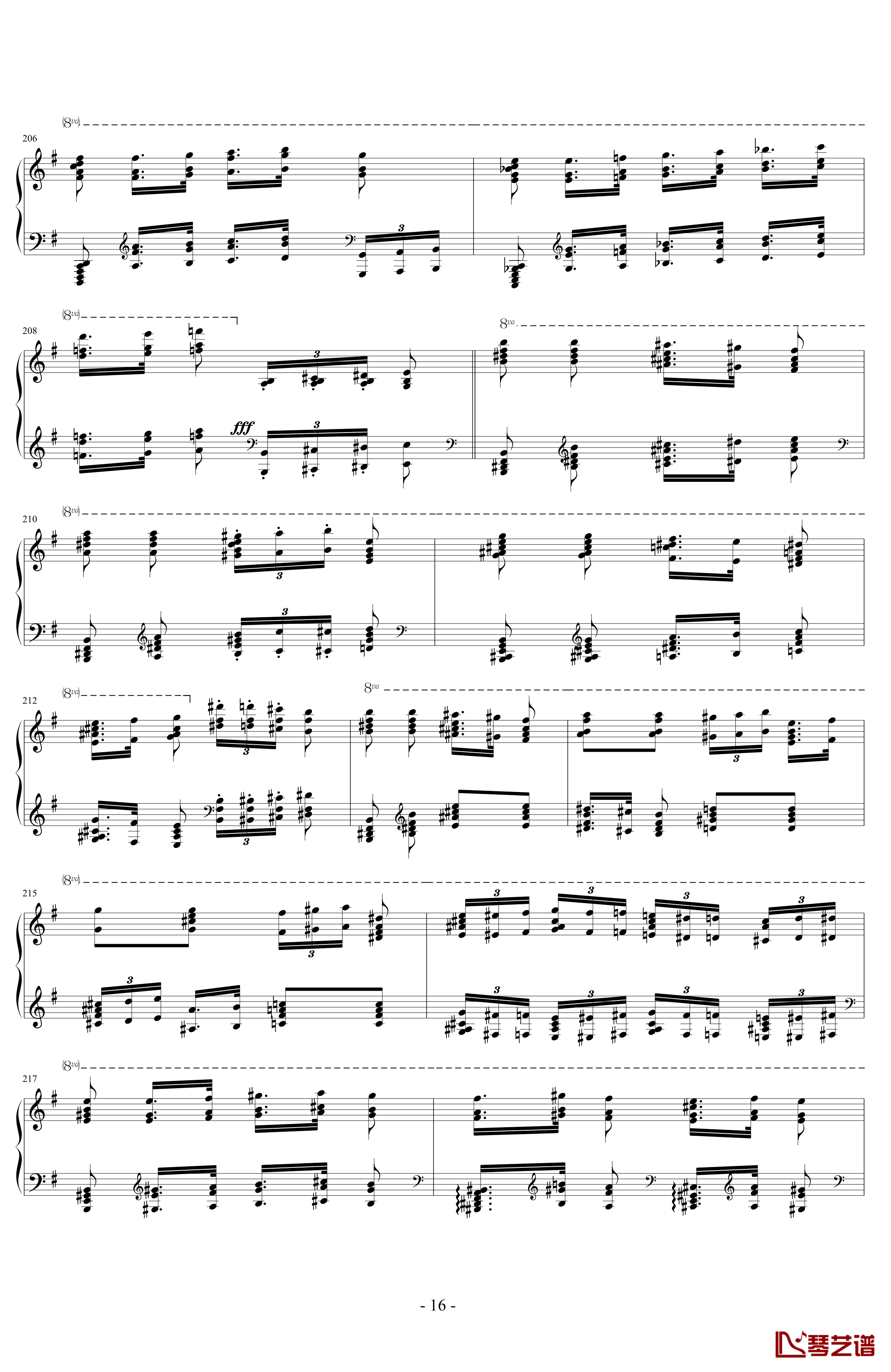 阿尔坎Op.39 No.12 变奏曲钢琴谱-Charles-Valentin Alkan16
