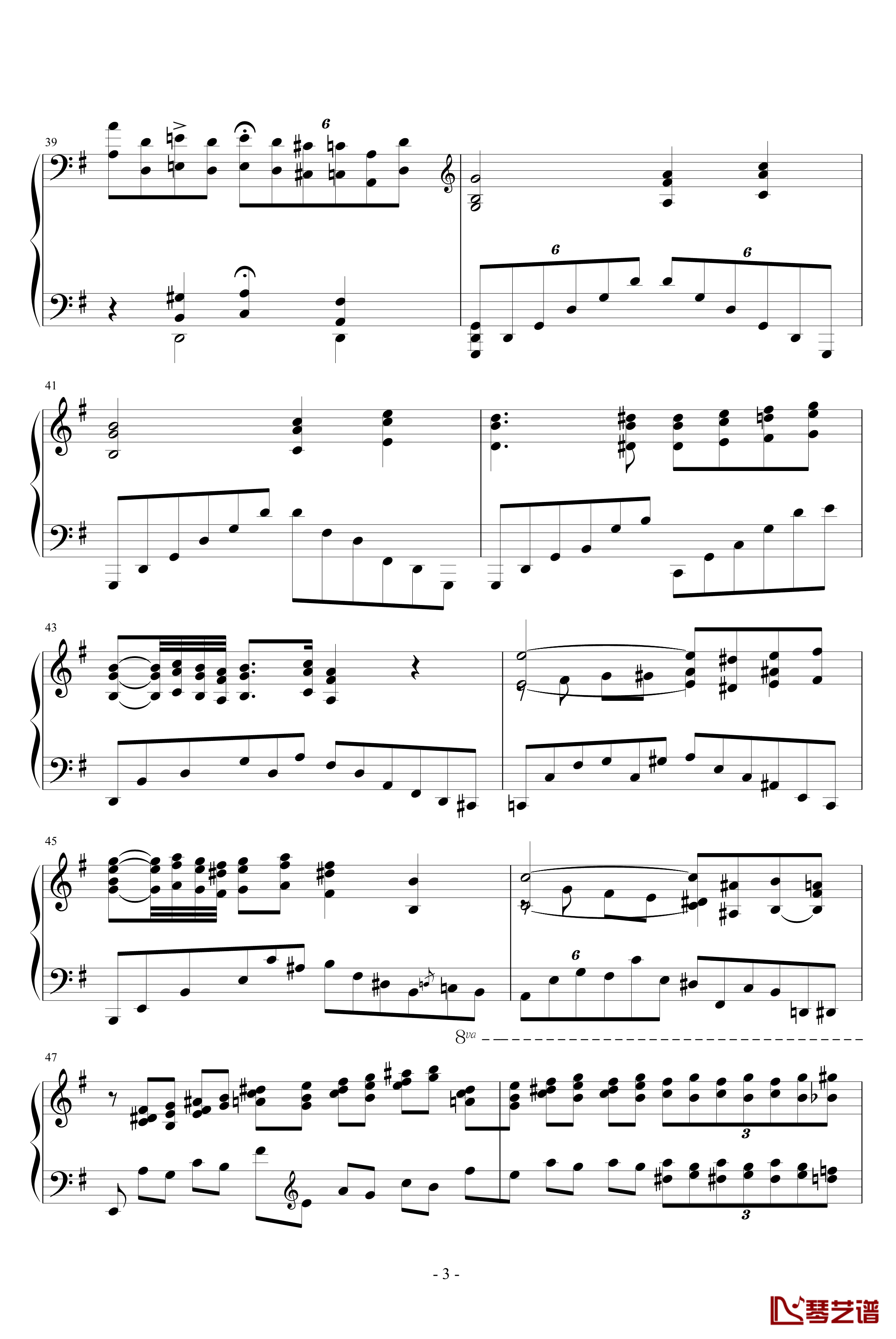 诺玛的回忆钢琴谱-十大最难钢琴曲之一-李斯特3